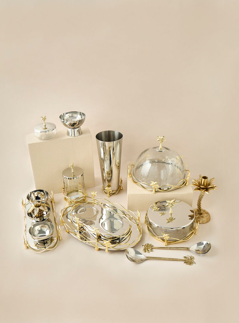 جرة بتزيينات نخلة - 30x12 سم-household-decor-decorativeobjectsandsculptures-image-5