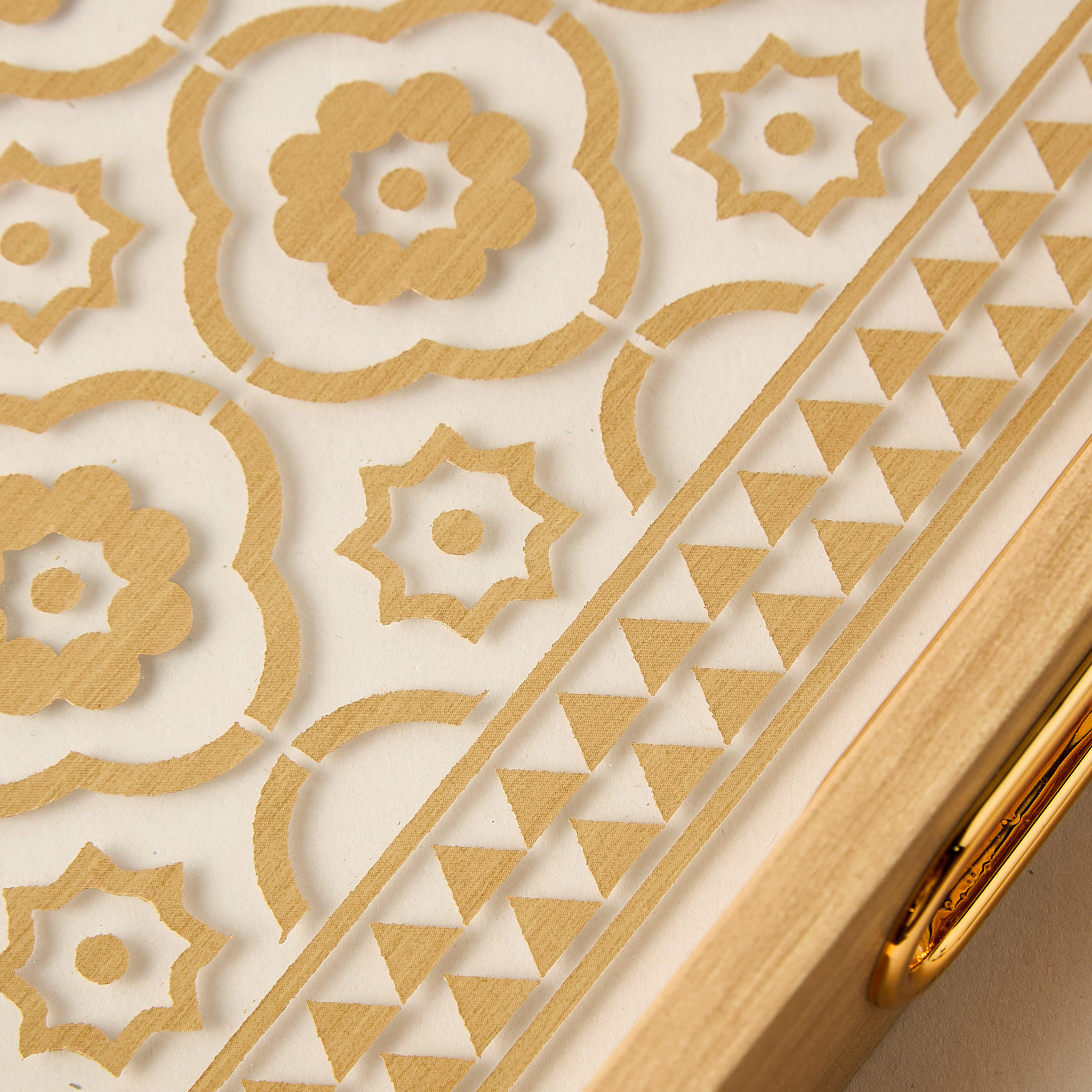 Printed Decorative Tray with Cutout Handle - 31x23 cms-household-decor-boxesandtrays-image-3
