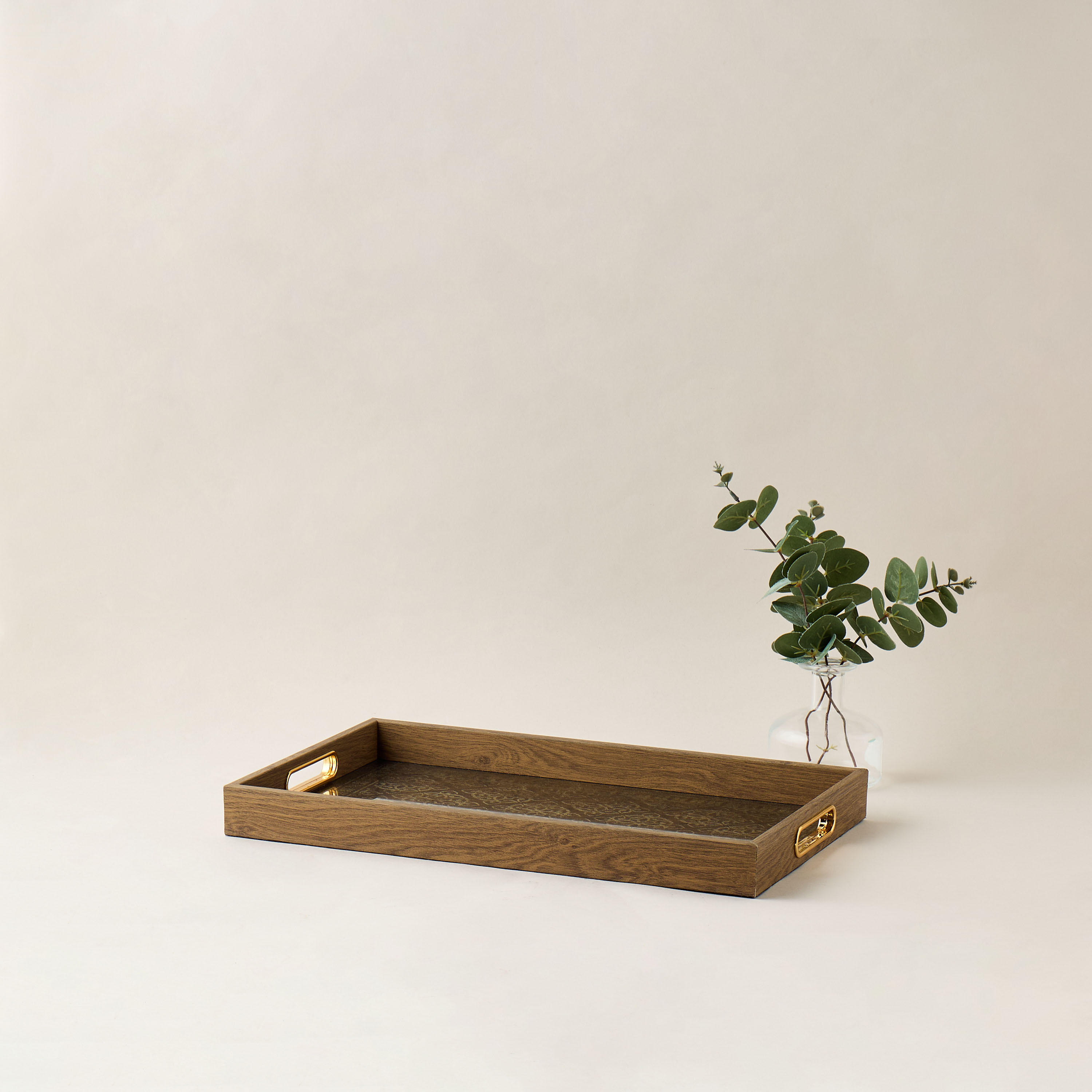 Decorative Tray with Handles - 44x10 cms-household-decor-boxesandtrays-image-1