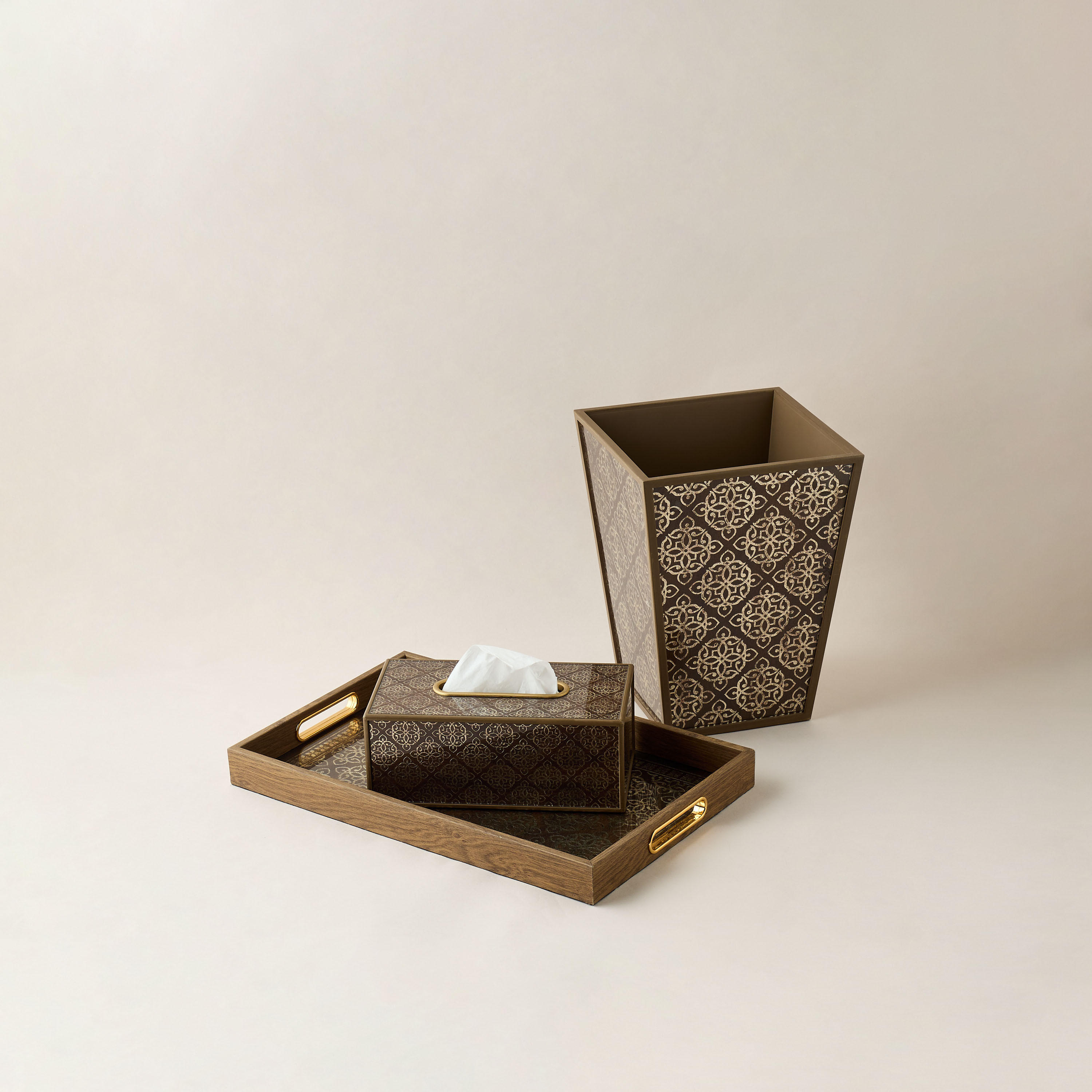 Decorative Tray with Handles - 44x10 cms-household-decor-boxesandtrays-image-5