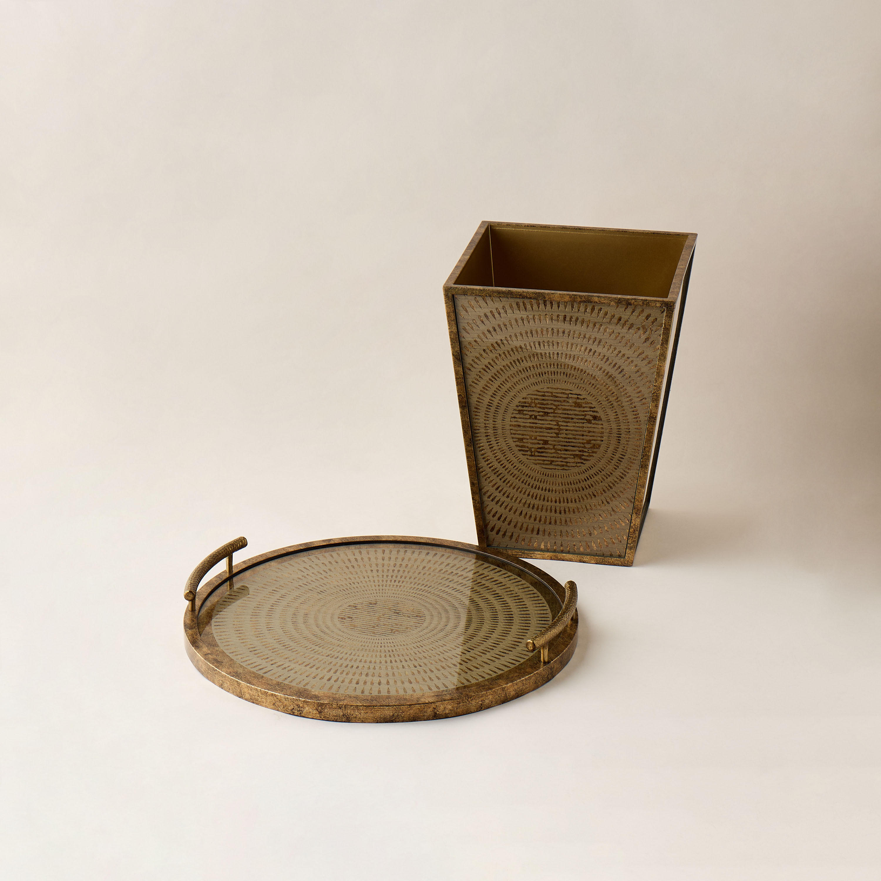 Decorative Acrylic Tray with Handles - 45 cms-household-decor-boxesandtrays-image-5