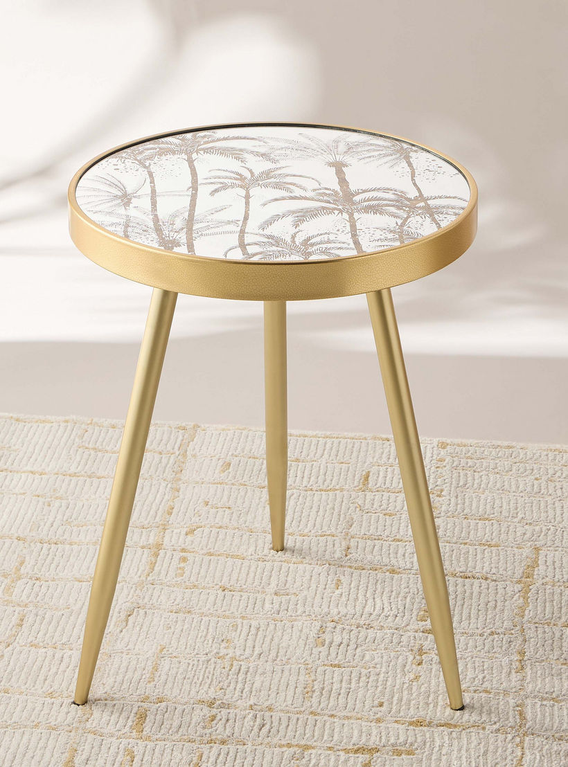 Palm Decorative Accent Table - 45x45x61 cms-furniture-livingroom-sideandendtables-image-1