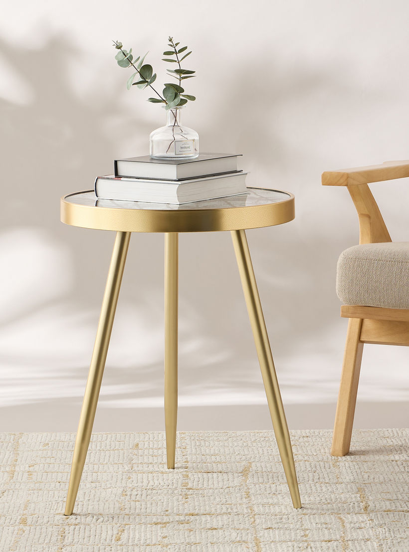 Palm Decorative Accent Table - 45x45x61 cms-furniture-livingroom-sideandendtables-image-2