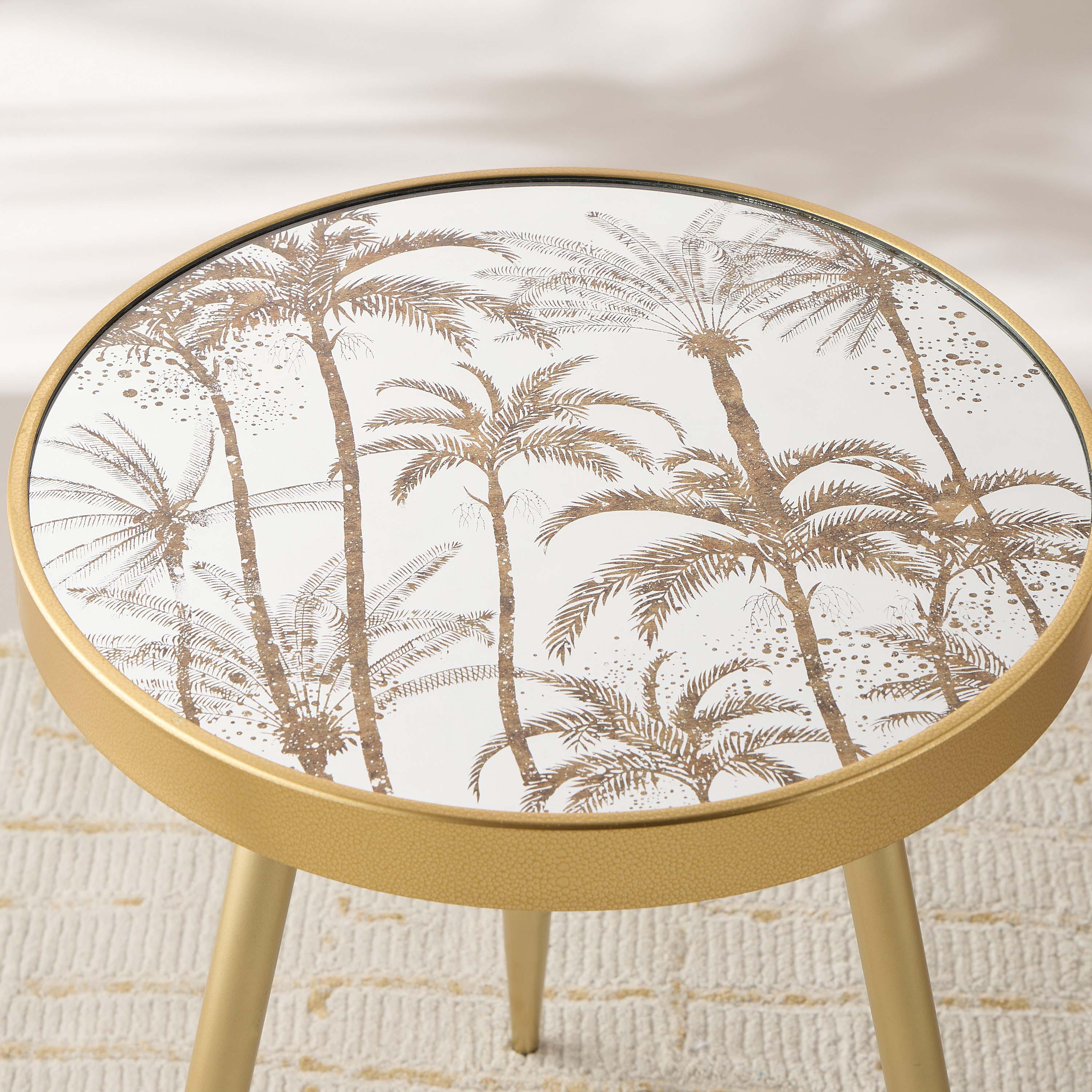 Palm Decorative Accent Table - 45x45x61 cms-furniture-livingroom-sideandendtables-image-3