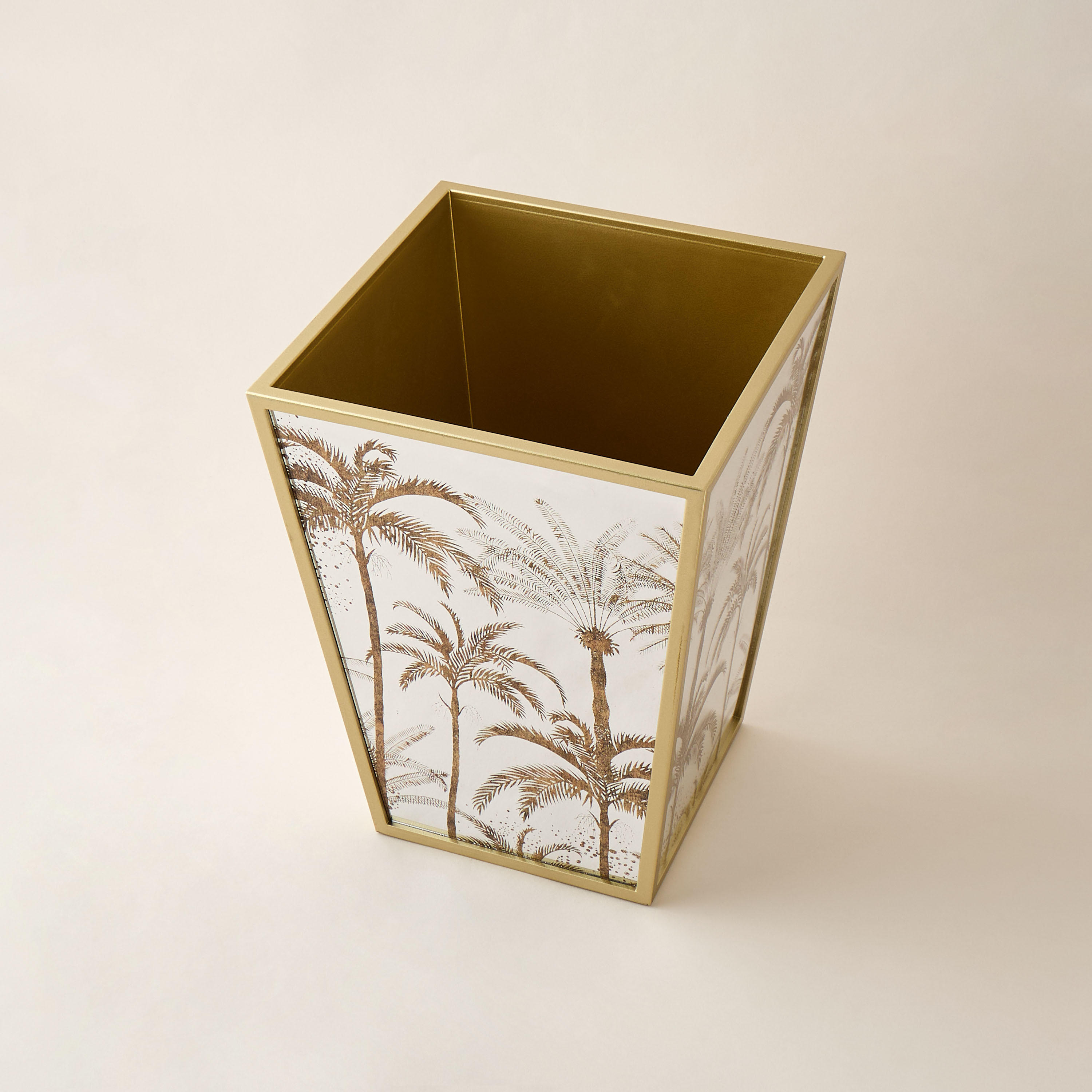 Palm Tree Print Decorative Waste Bin-household-bathandlaundry-wastebinsandaccessories-image-2