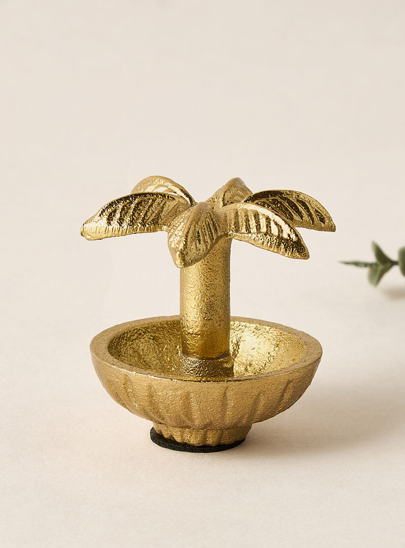 حامل بخور بتزيينات نخيل - 5x5 سم-household-decor-decorativeobjectsandsculptures-image-1