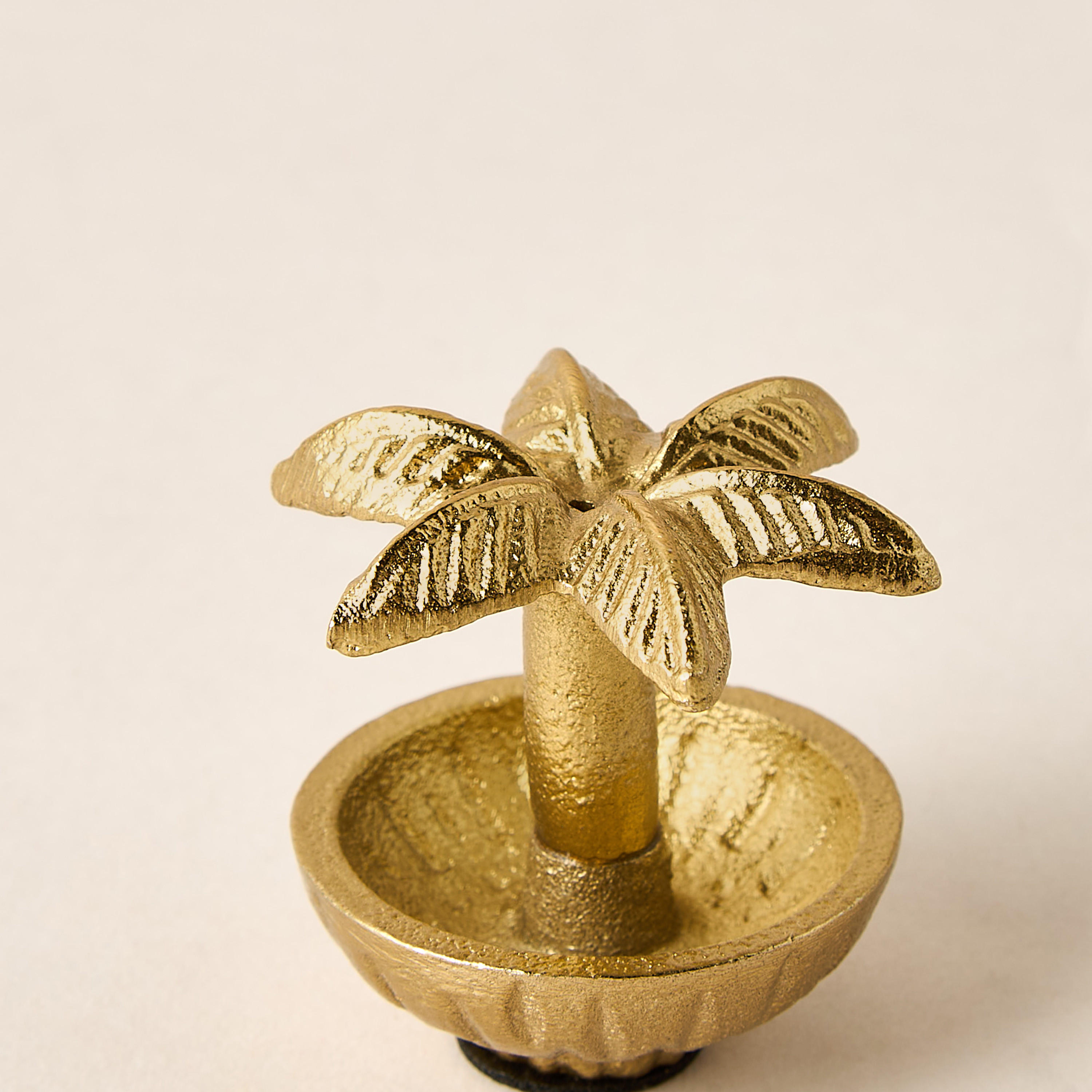 حامل بخور بتزيينات نخيل - 5x5 سم-household-decor-decorativeobjectsandsculptures-image-3