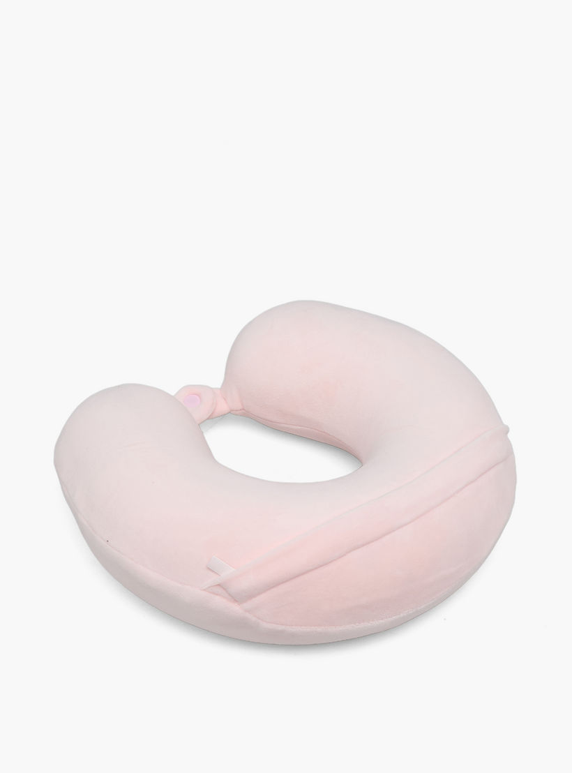 وسادة رقبة سادة مع إغلاق بأزرار كبس من فايندز-travel-pillows-image-2