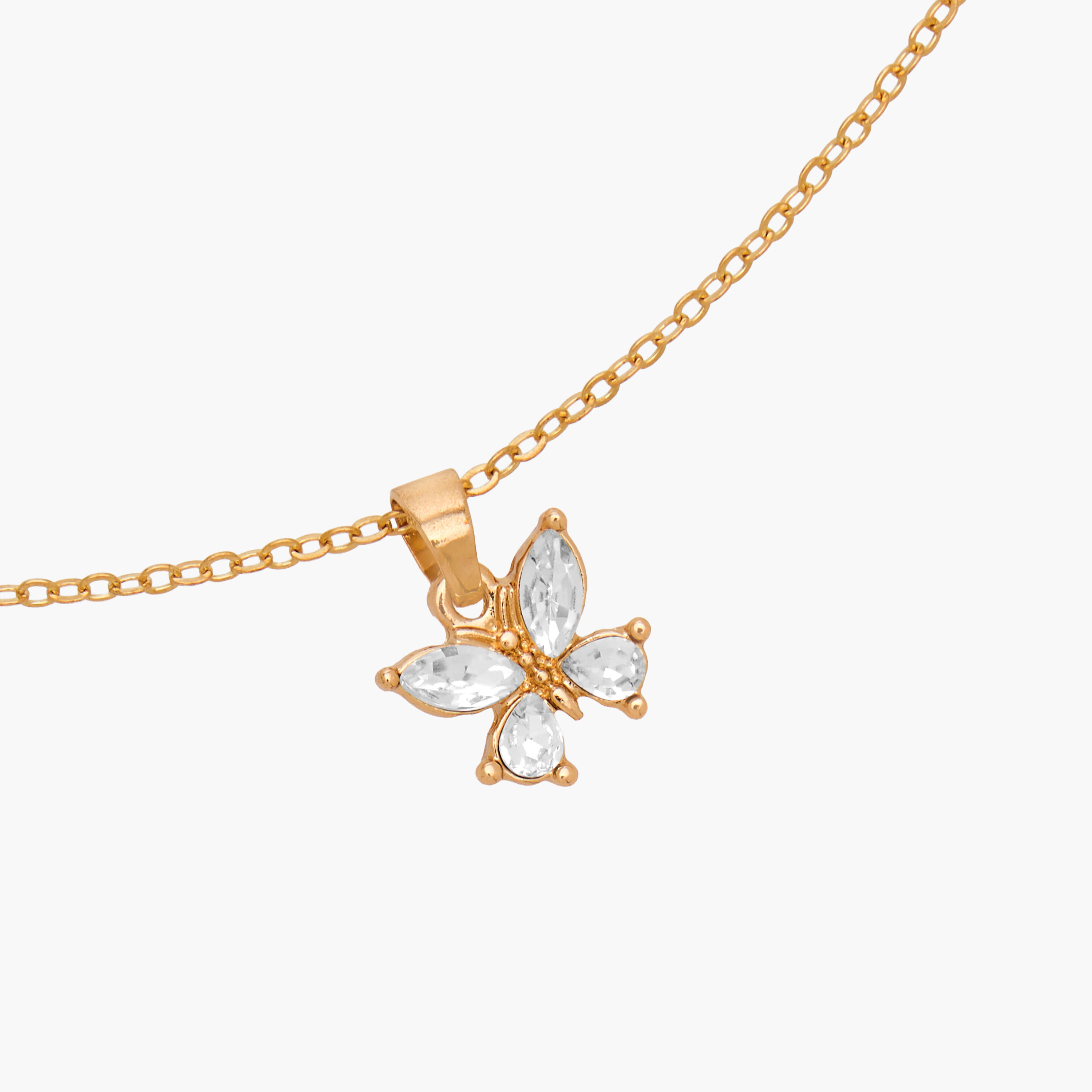 Butterfly Embellished Pendant Necklace and Earrings Set-women-watchesandjewellery-jewellery-jewellerysets-image-4