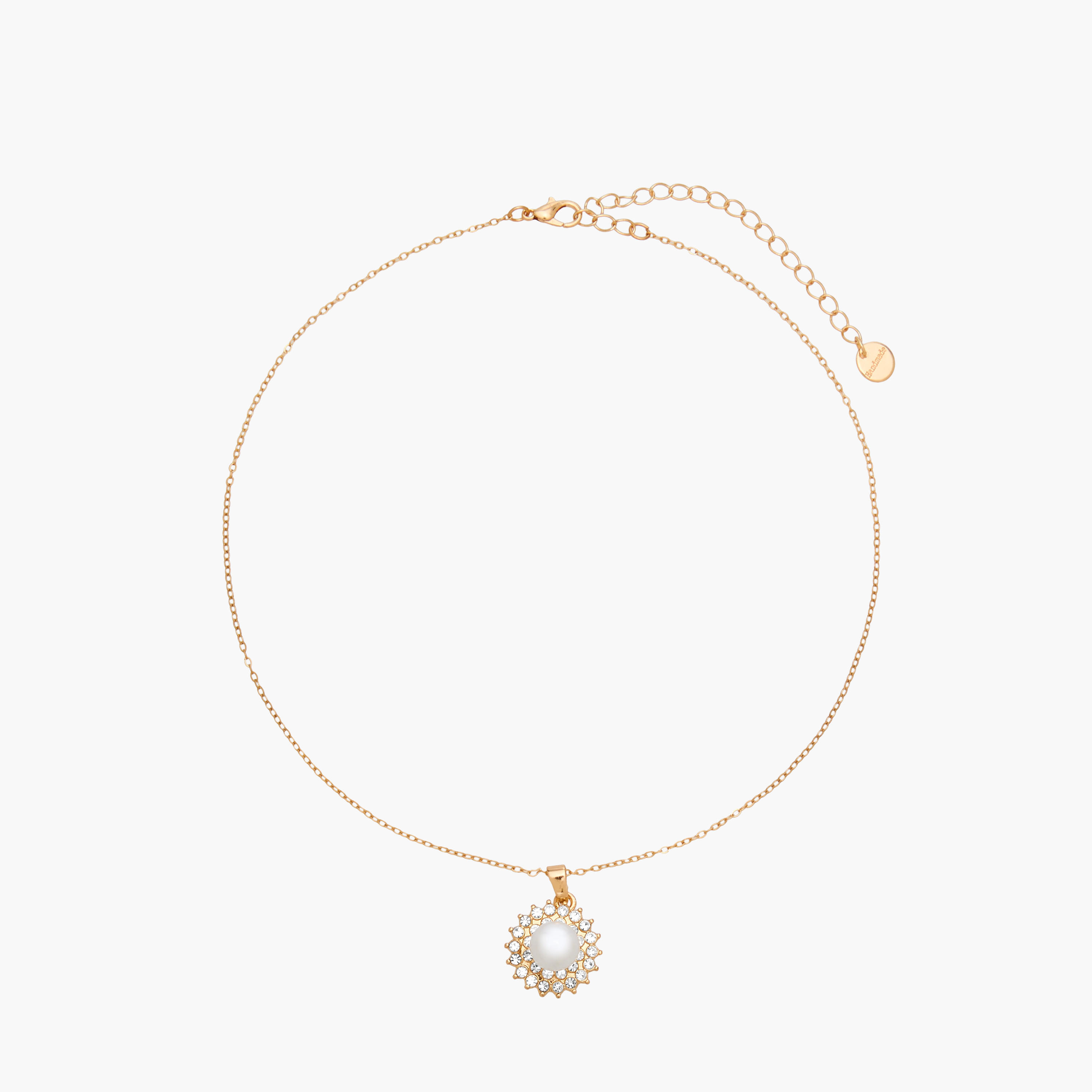 Pearl Embellished Pendant Necklace and Earrings-women-watchesandjewellery-jewellery-jewellerysets-image-2