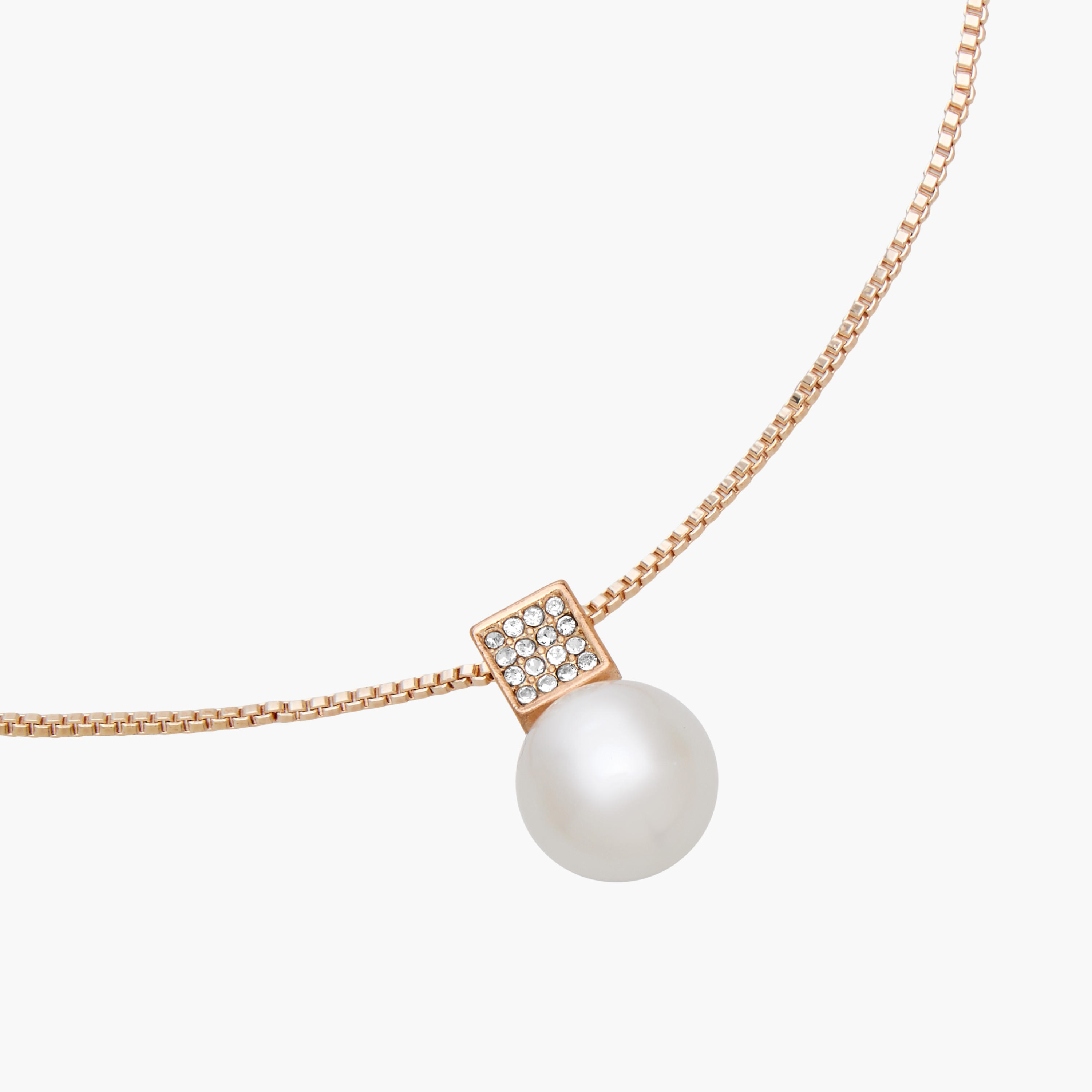Pearl Embellished Pendant Necklace and Earrings-women-watchesandjewellery-jewellery-jewellerysets-image-4