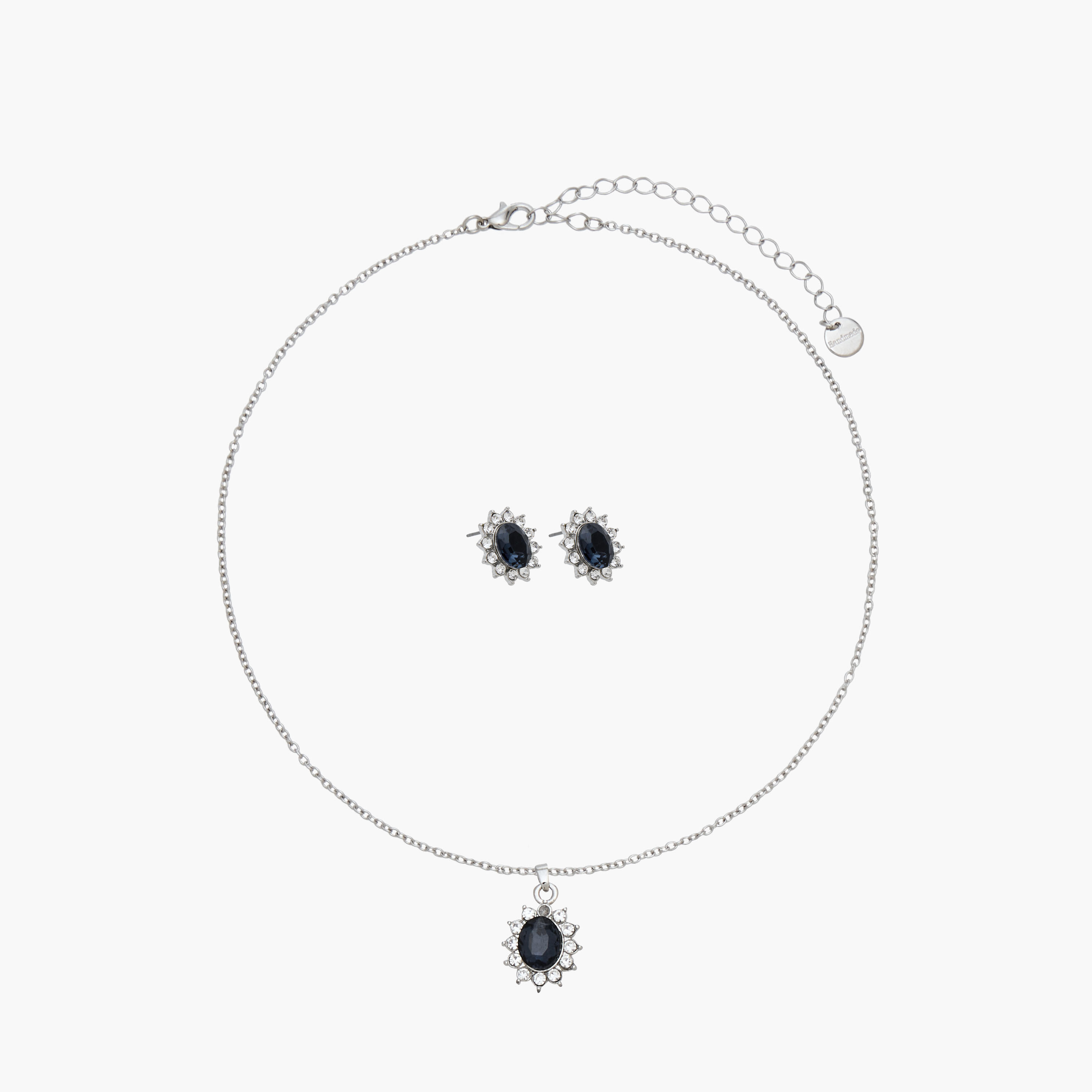 Set of 2 - Embellished Necklace and Earrings-women-watchesandjewellery-jewellery-jewellerysets-image-1