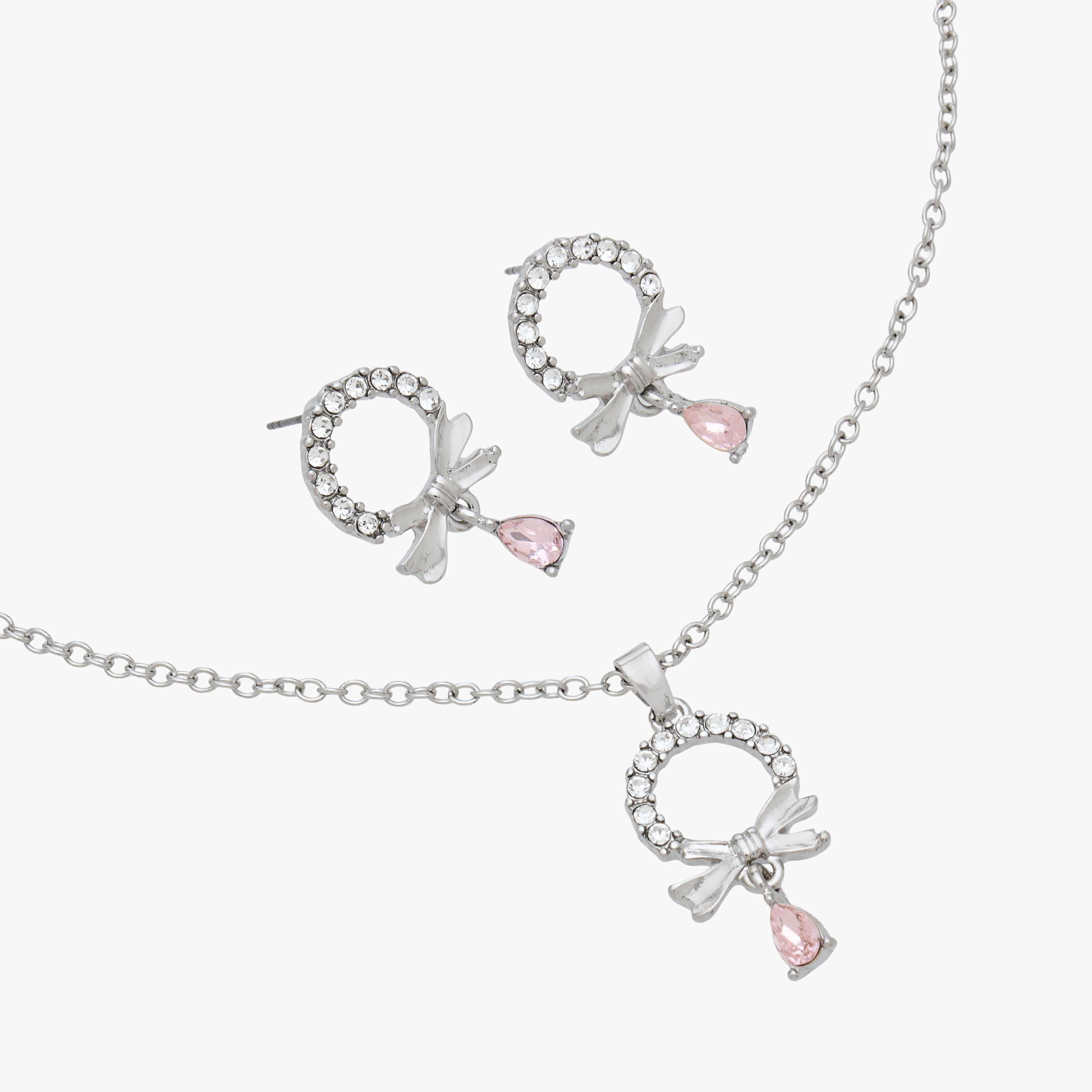 عقد مزين بالكريستال بتصممي فيونكة وحلق-women-watchesandjewellery-jewellery-jewellerysets-image-5