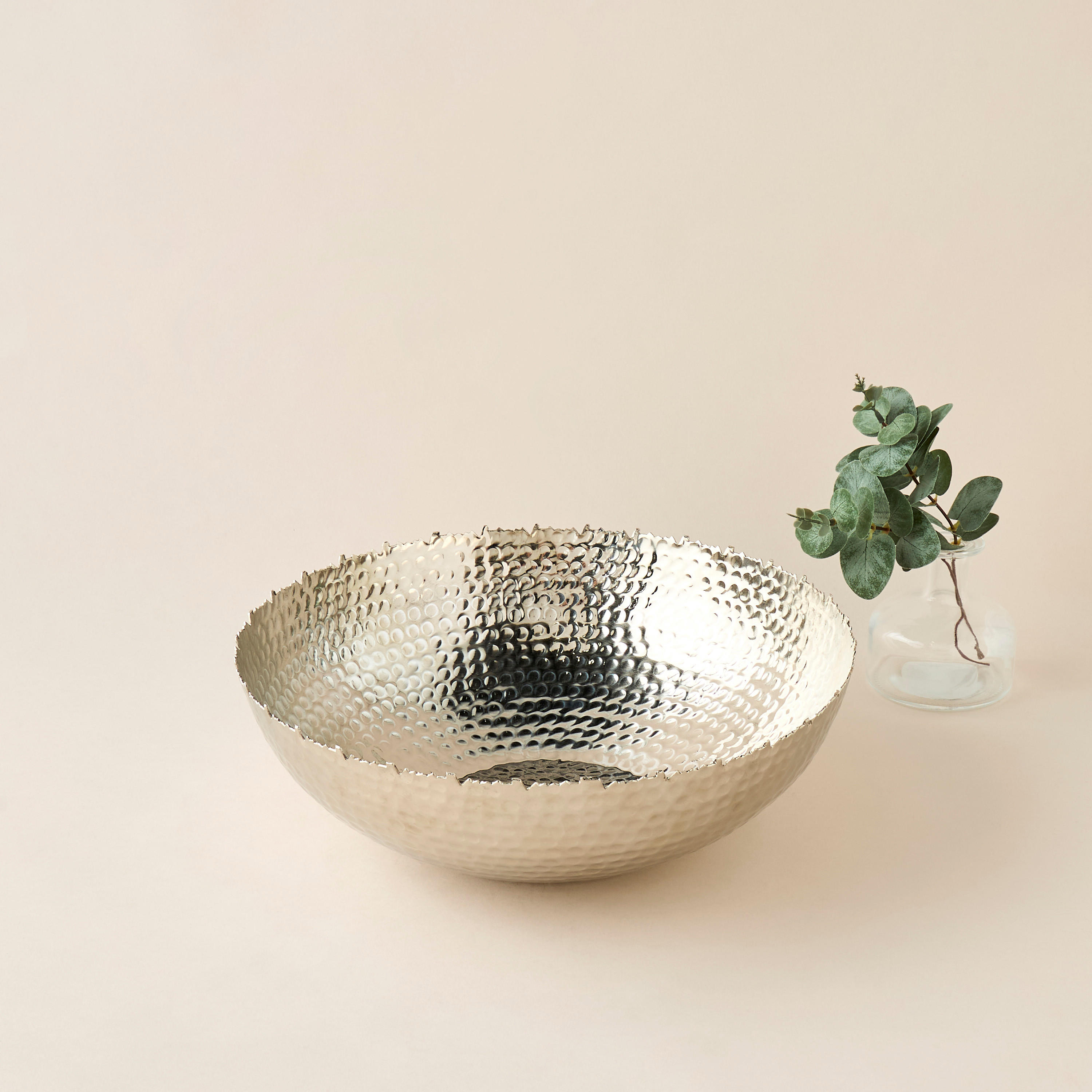 Decorative Hammered Bowl - 35x11 cms-household-decor-vasesandbowls-image-1