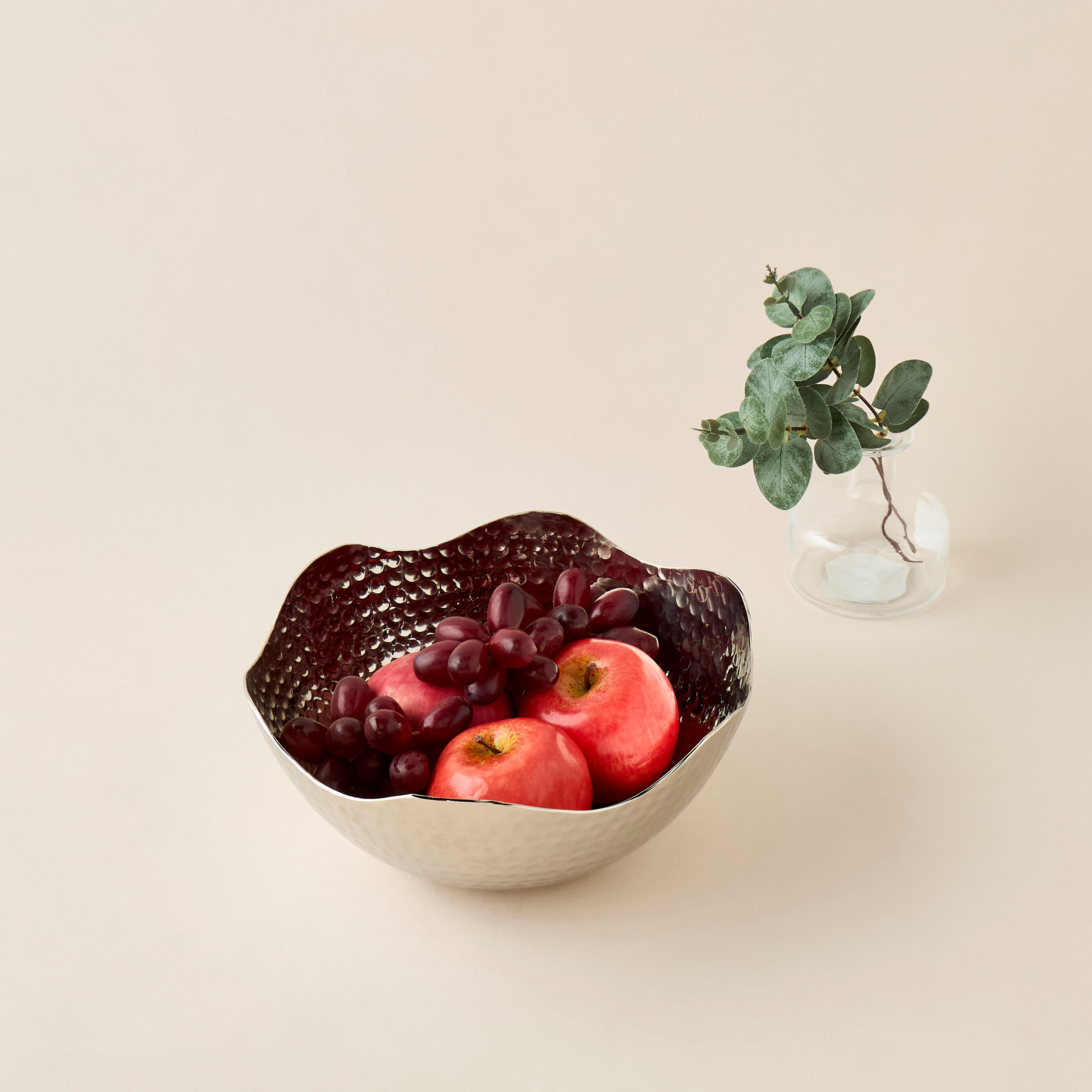 Metallic Hammered Decorative Bowl -household-decor-vasesandbowls-image-2