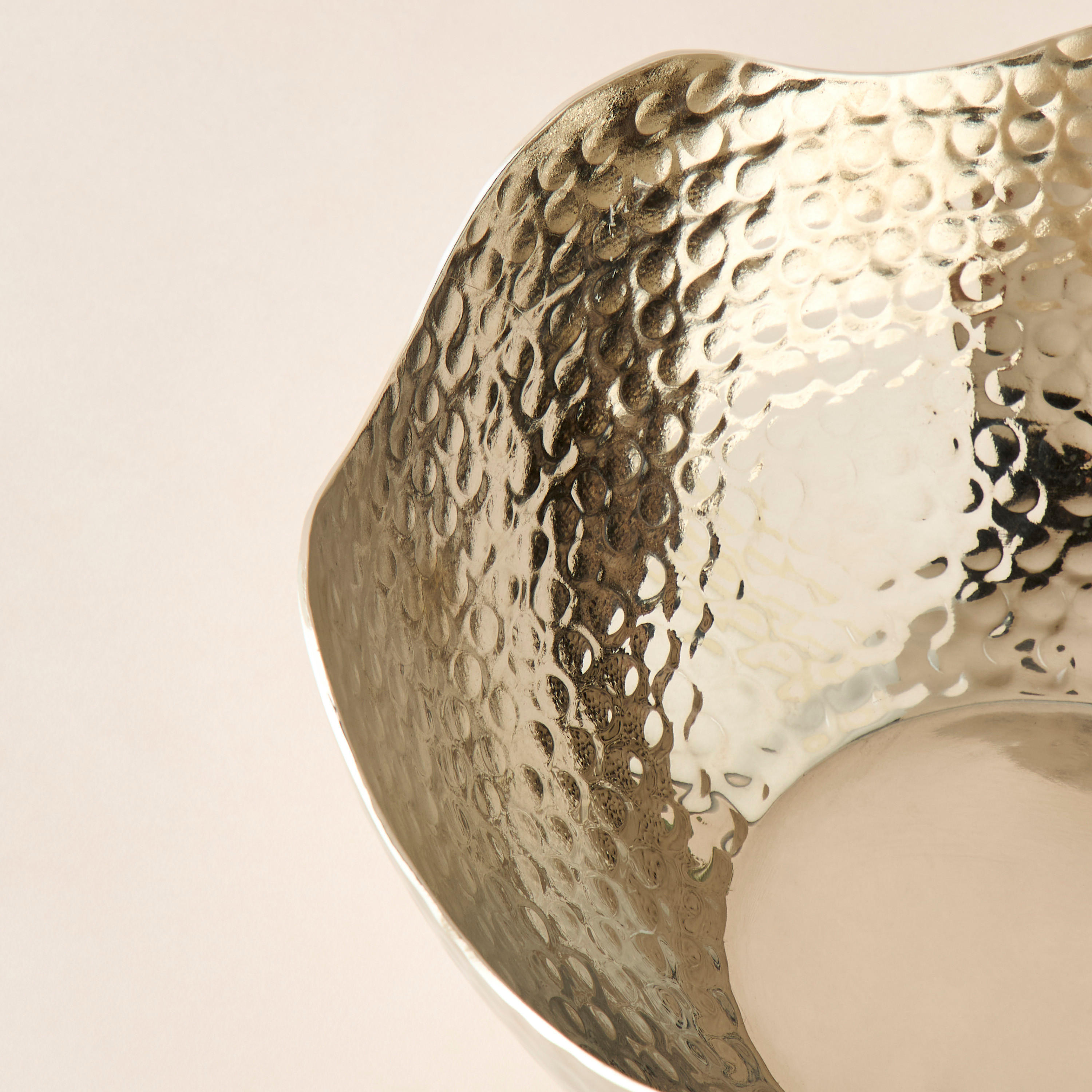 Metallic Hammered Decorative Bowl -household-decor-vasesandbowls-image-3