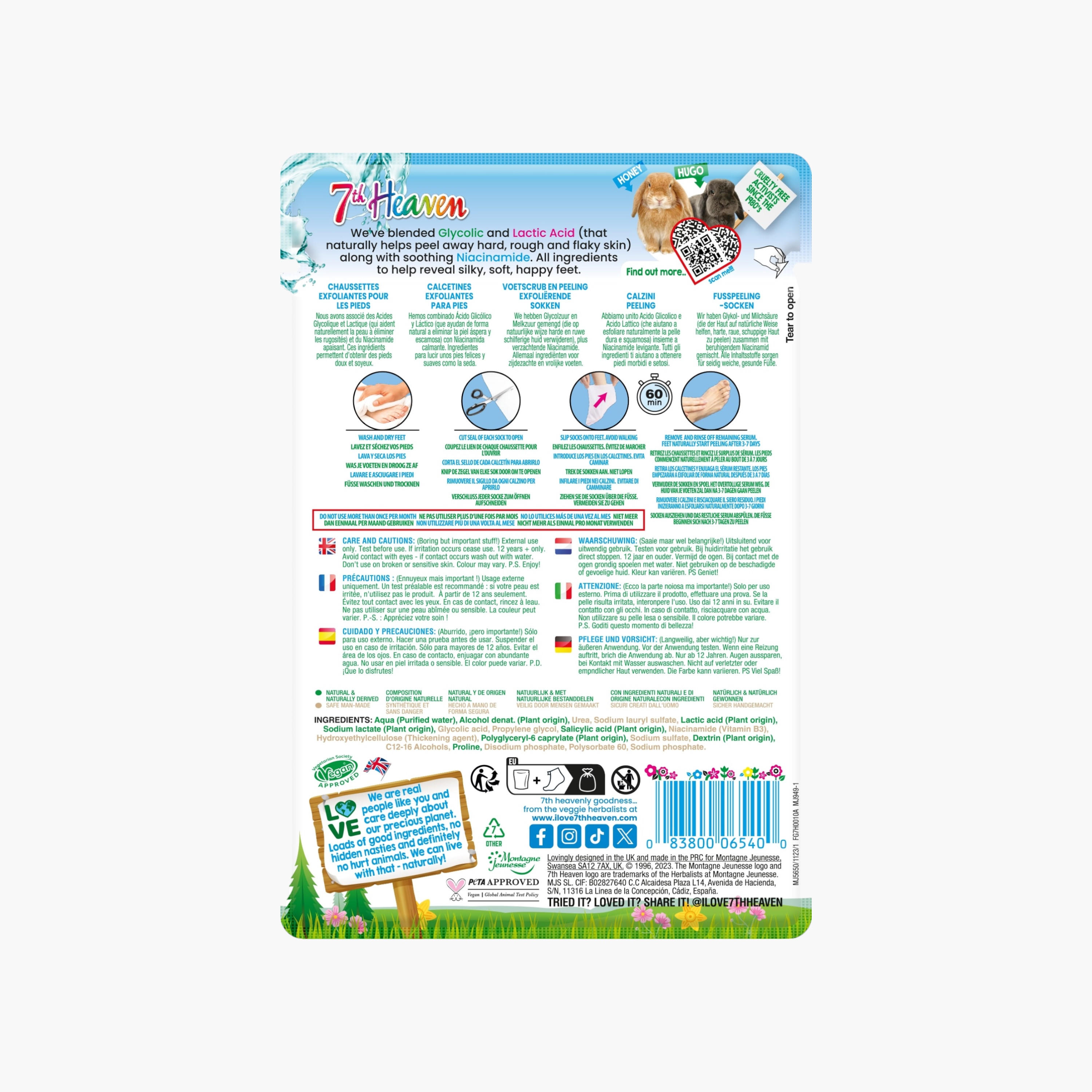 7TH HEAVEN Exfoliating Foot Peel Socks-beautyandpersonalcare-bathandbody-handsandfeet-image-2