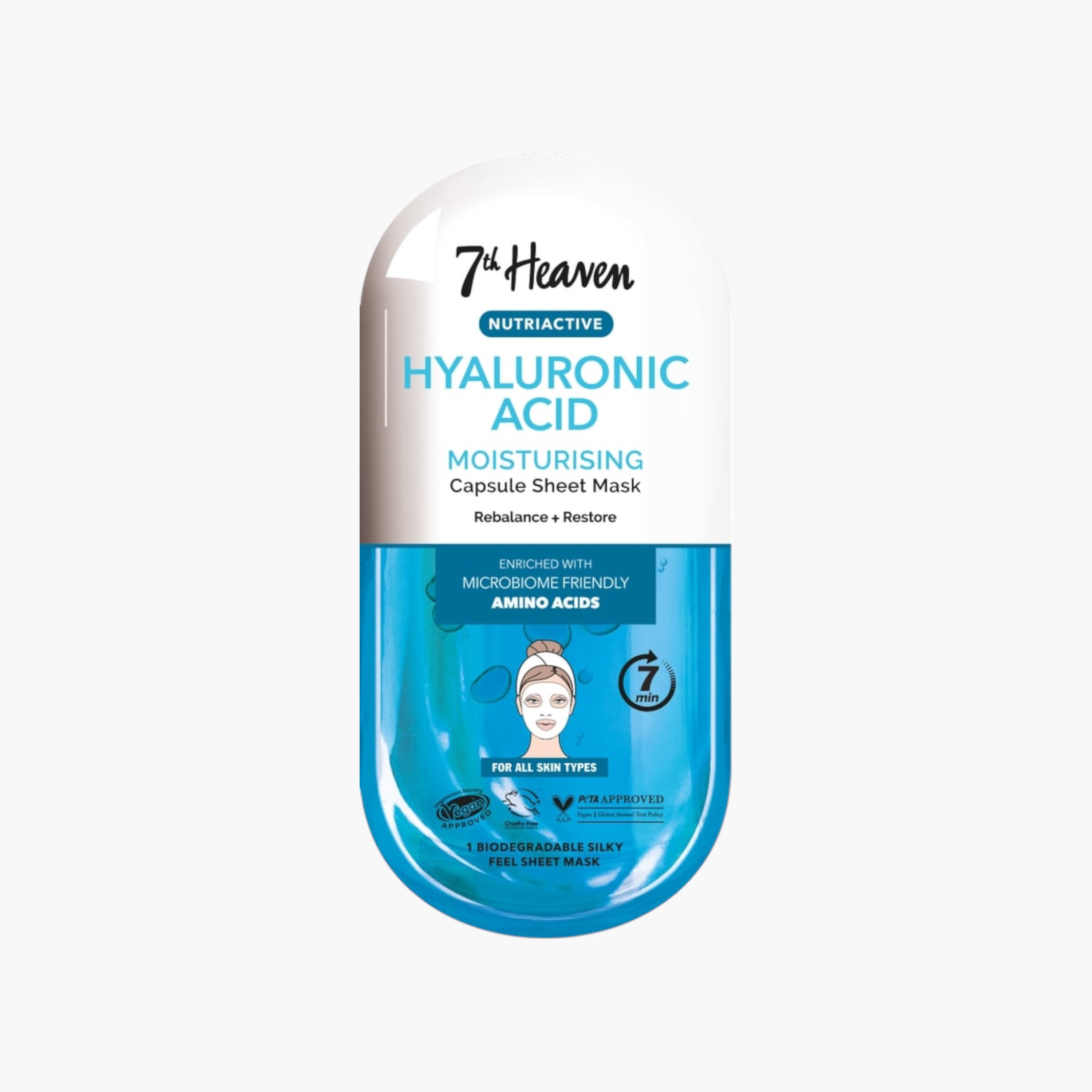 7TH HEAVEN Nutriactive Hyaluronic Acid Moisturising Capsule Sheet Mask-beautyandpersonalcare-skin-masks-masksandpeels-image-1