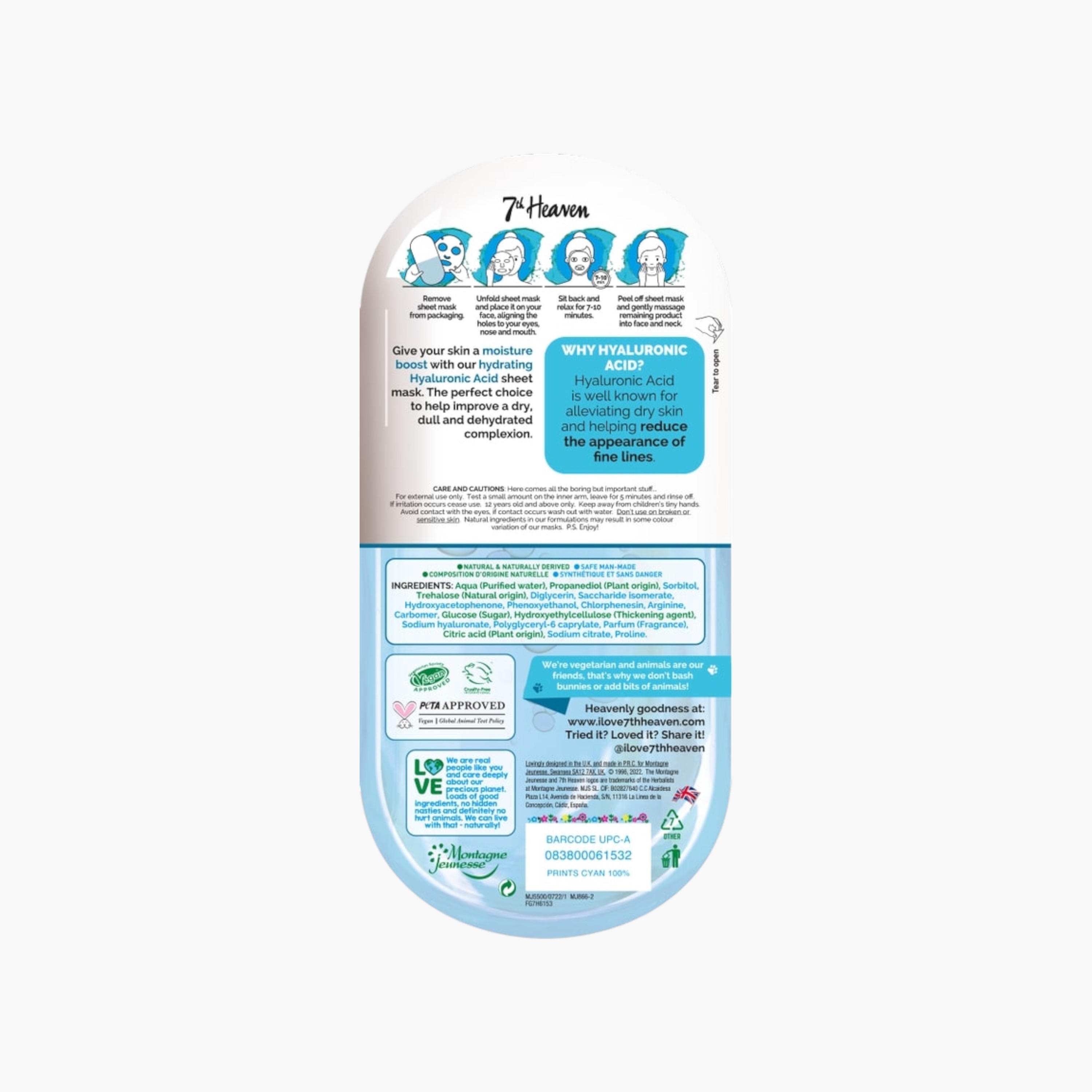 7TH HEAVEN Nutriactive Hyaluronic Acid Moisturising Capsule Sheet Mask-beautyandpersonalcare-skin-masks-masksandpeels-image-2