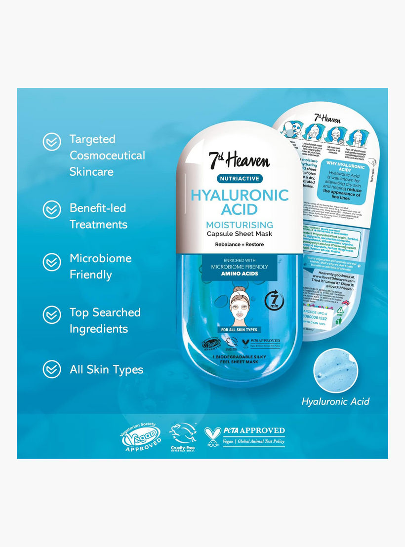 7TH HEAVEN Nutriactive Hyaluronic Acid Moisturising Capsule Sheet Mask-beautyandpersonalcare-skin-masks-masksandpeels-image-3