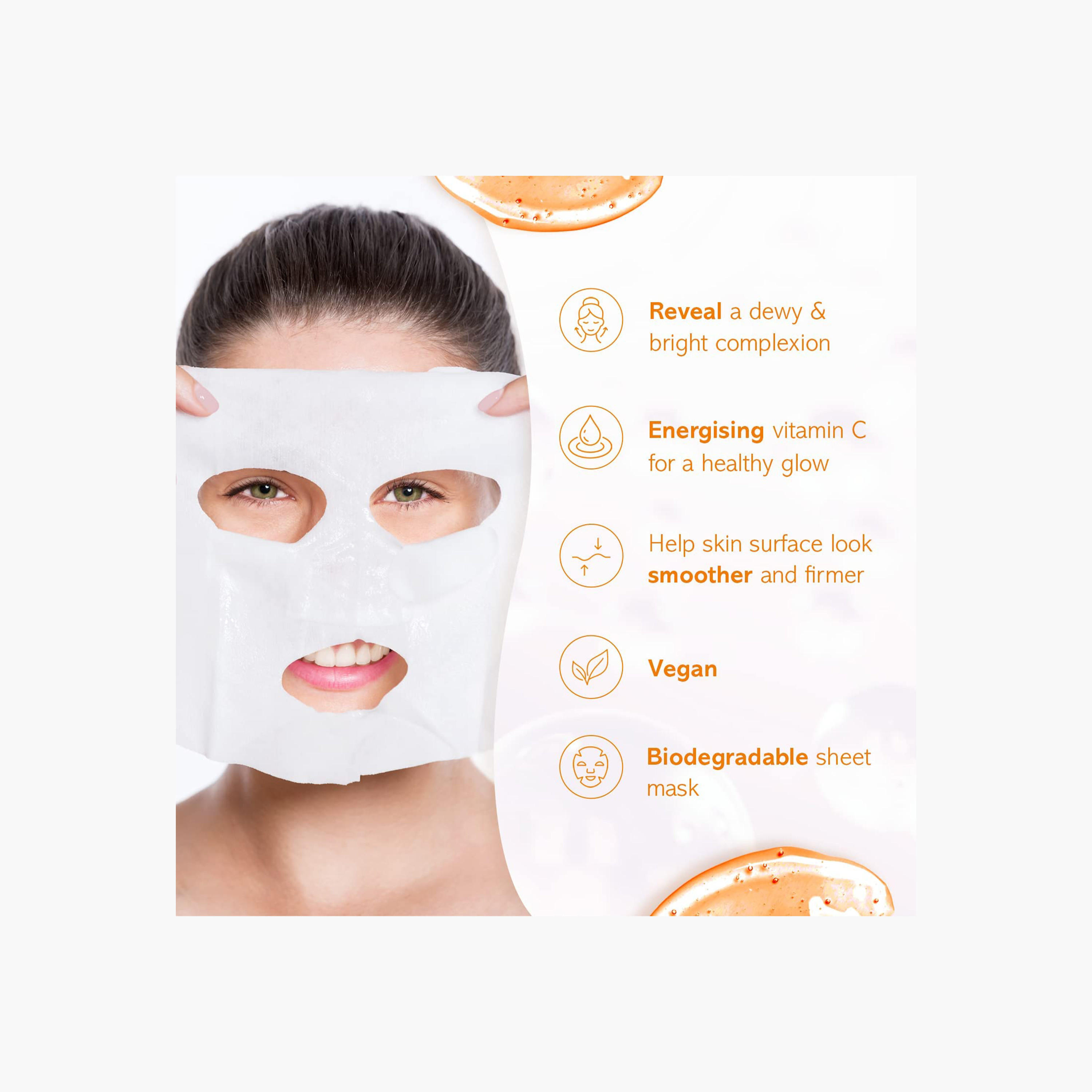 قناع كبسولة ورقي بفيتامين سي نيوترأكتيف من سفنث هيفن-beautyandpersonalcare-skin-masks-masksandpeels-image-4