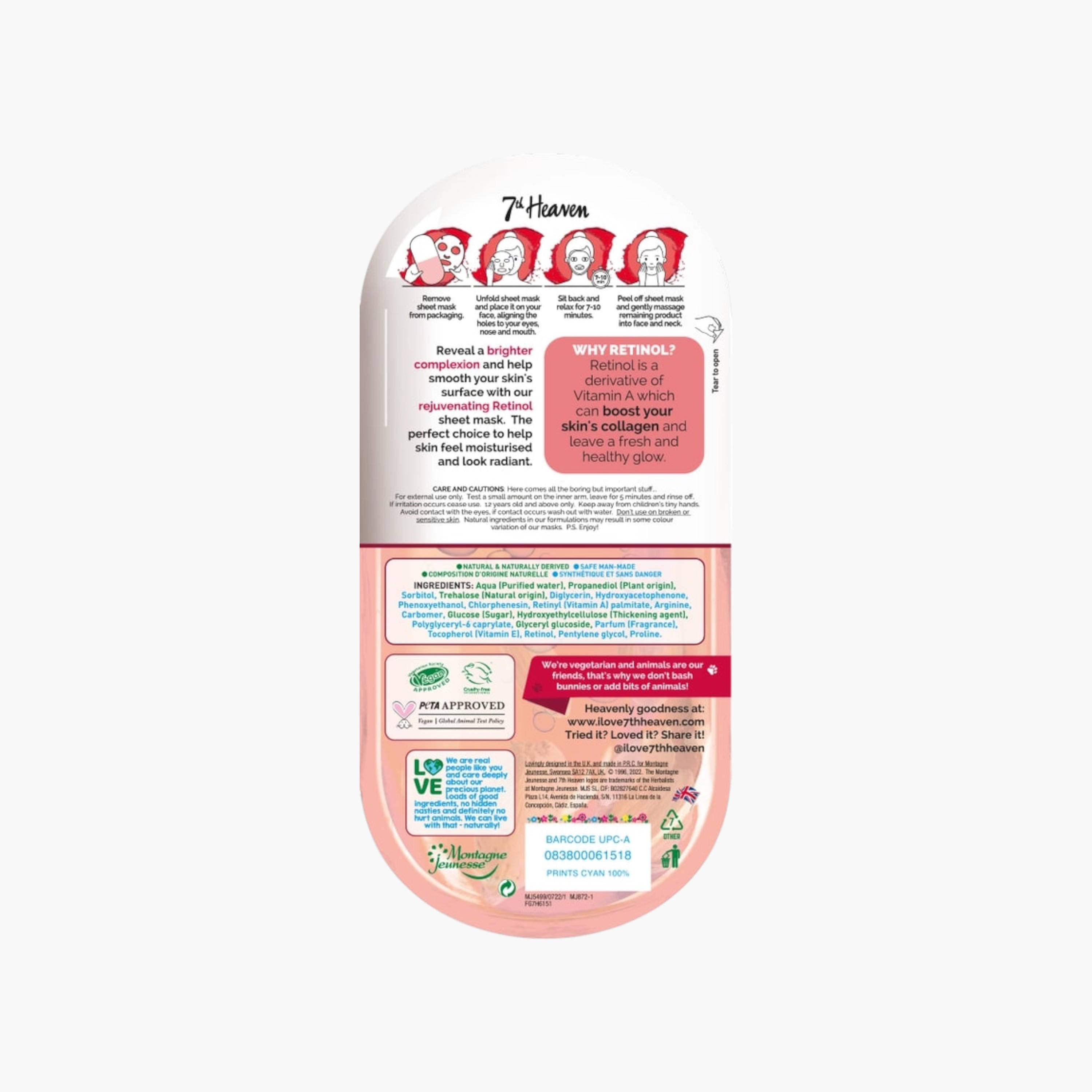 قناع ورقي نوتريا أكتيف بكبسولات ريتينول من 7ث هيفن-beautyandpersonalcare-skin-masks-masksandpeels-image-2