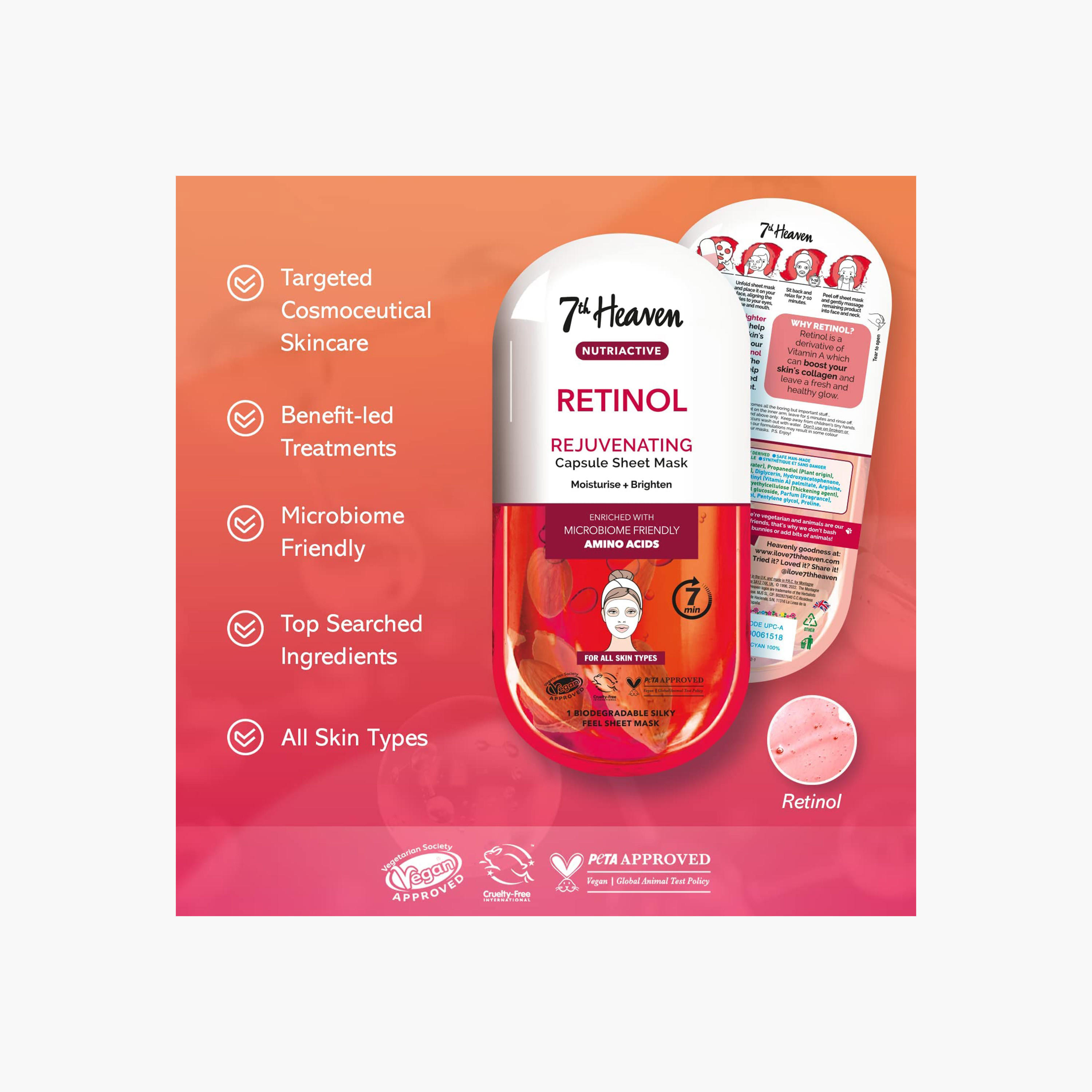7TH HEAVEN Nutriactive Retinol Capsule Sheet Mask-beautyandpersonalcare-skin-masks-masksandpeels-image-3
