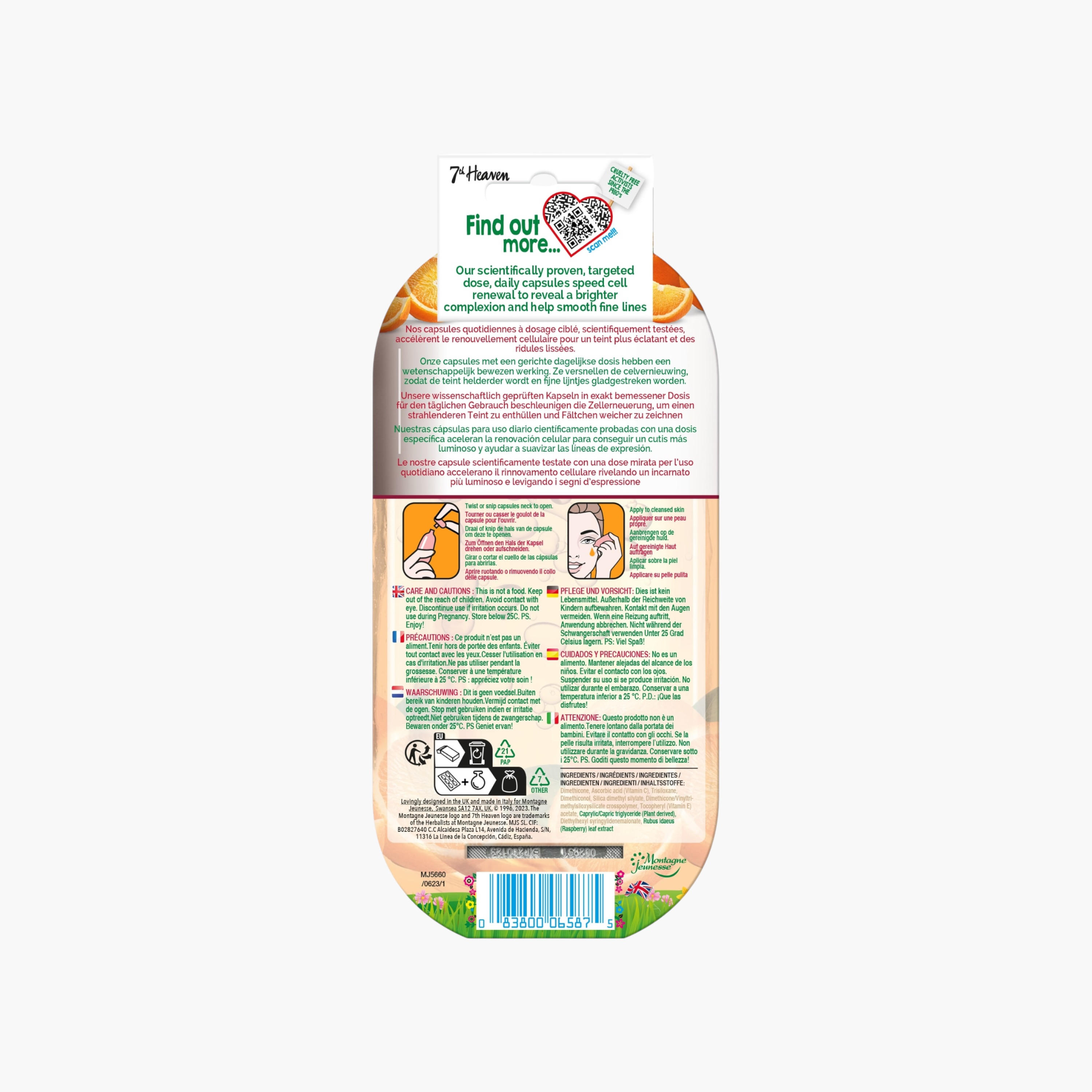 7TH HEAVEN 7-Piece Nutriactive Vitamin C Radiance Capsule Set-beautyandpersonalcare-skin-masks-masksandpeels-image-2