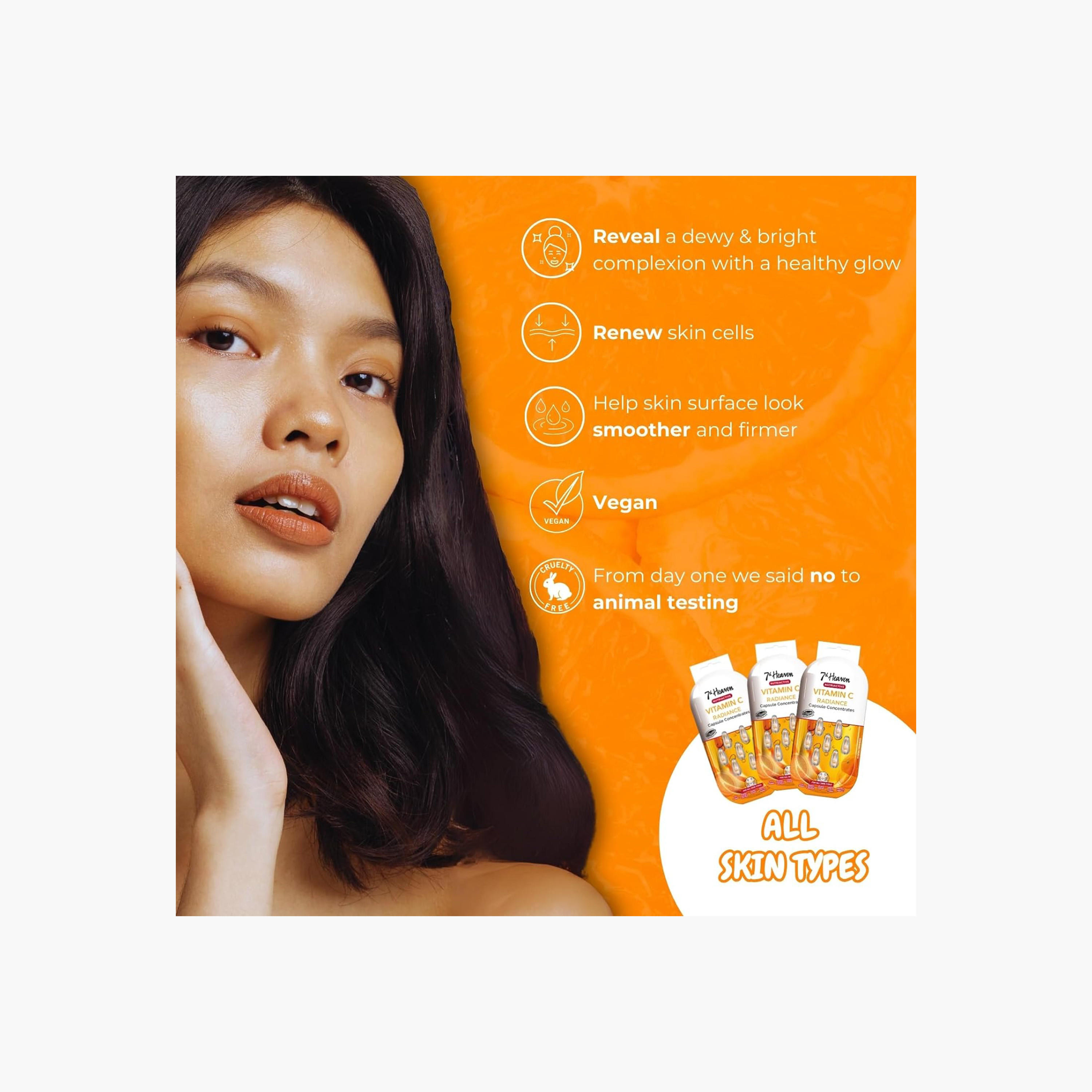 مجموعة كبسولات فيتامين سي نيوترا أكتيف لإشراقة البشرة 7 قطع من 7ث هيفن-beautyandpersonalcare-skin-masks-masksandpeels-image-4