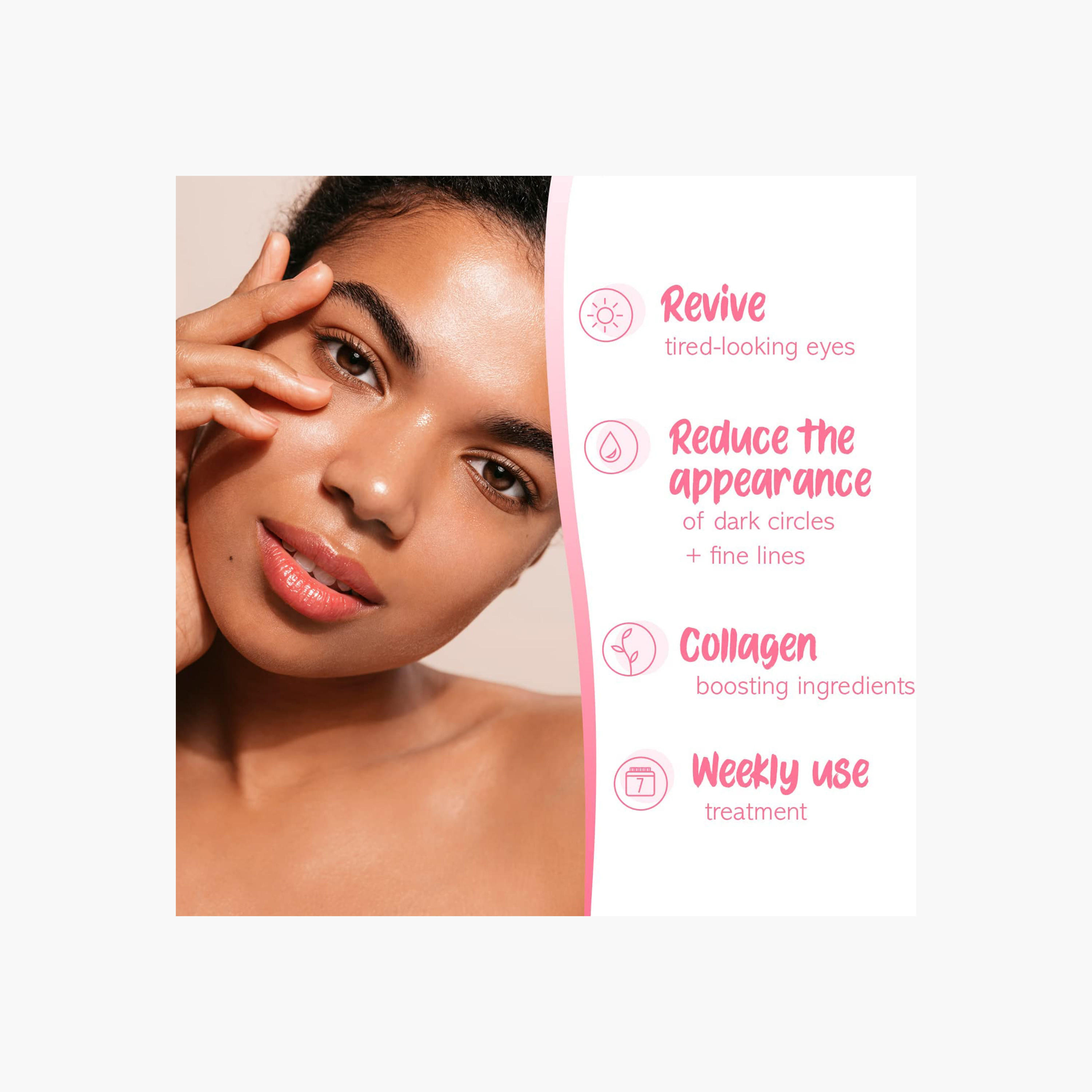 7TH HEAVEN Collagen Boosting Soothing Hydrogel Under Eye Mask with Proline and Rose 10 gms-beautyandpersonalcare-skin-masks-eyemask-image-5