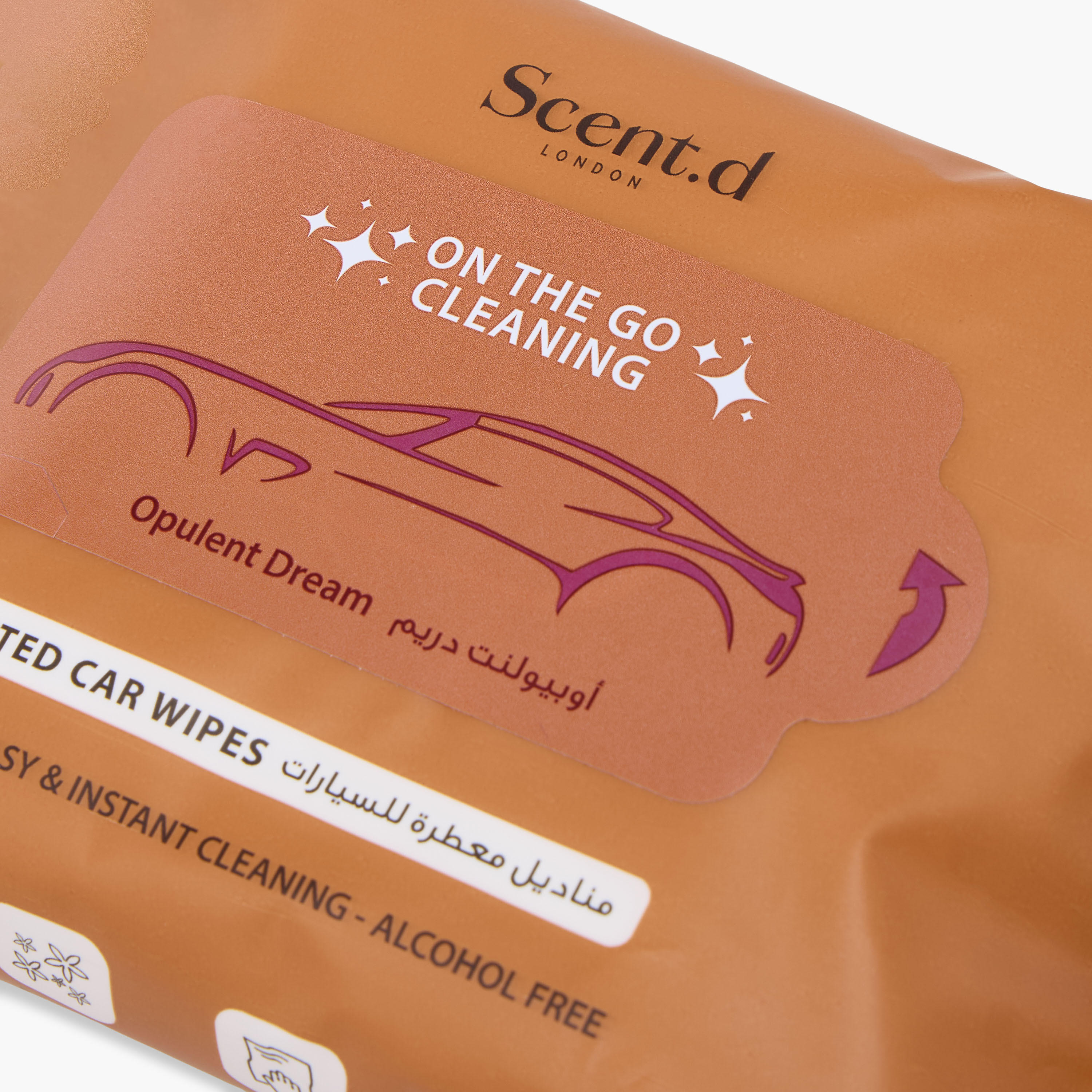 Scent.d London Desert Rose Car Wipes - Set of 20-household-homefragrance-carfragrance-image-4