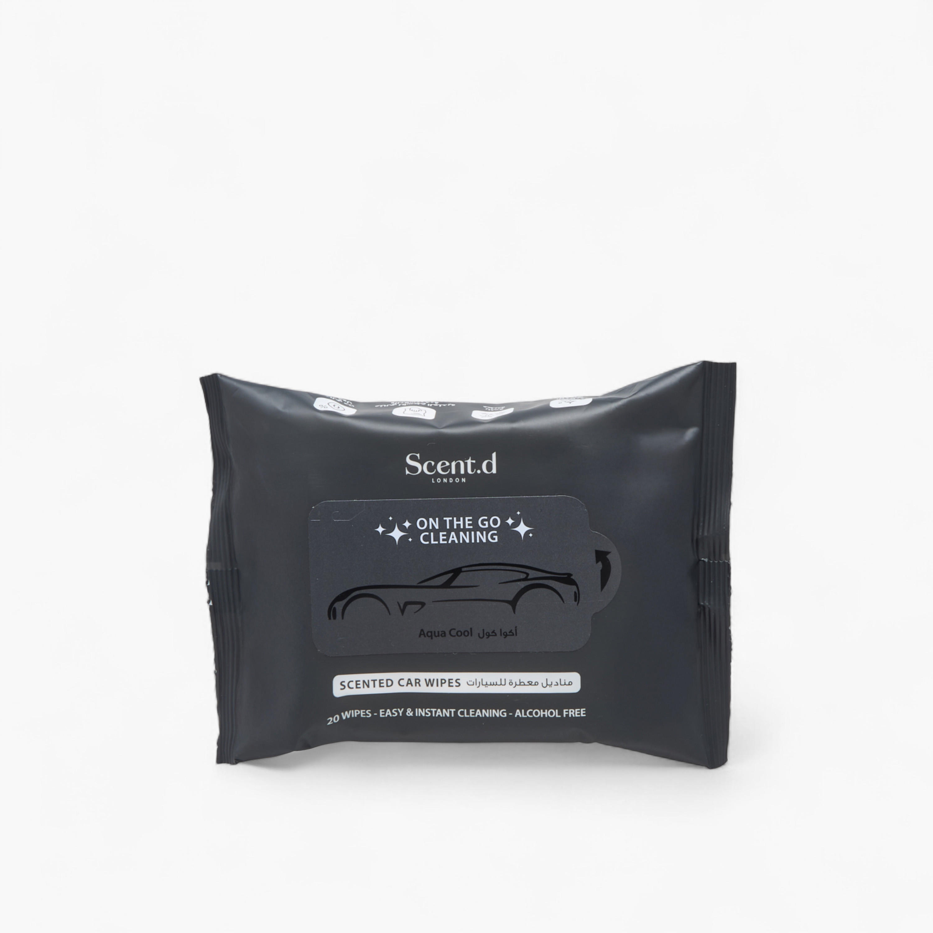 Scent.d London Desert Rose Car Wipes - Set of 20-household-homefragrance-carfragrance-image-1