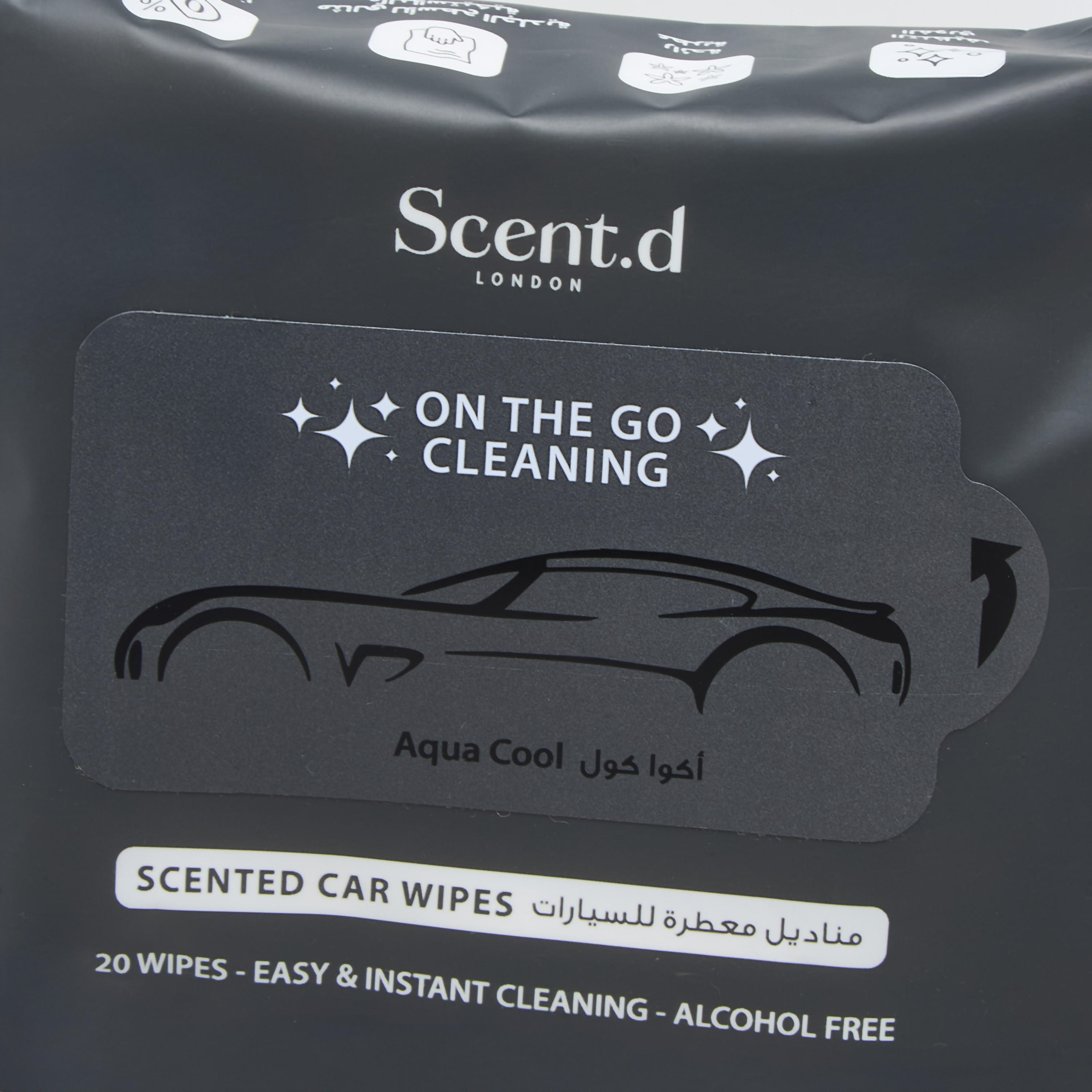 Scent.d London Desert Rose Car Wipes - Set of 20-household-homefragrance-carfragrance-image-4
