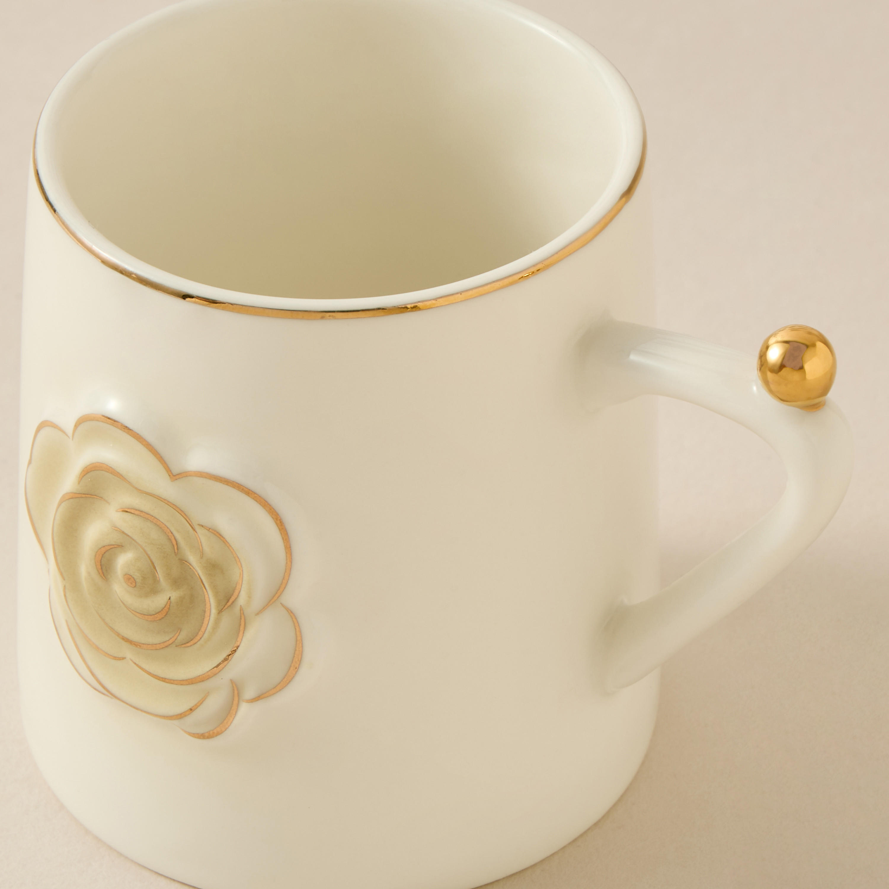 Rose Accent 6-Piece Porcelain Cup Set - 100 ml-household-dining-teaandcoffee-teaandcoffeesets-image-4