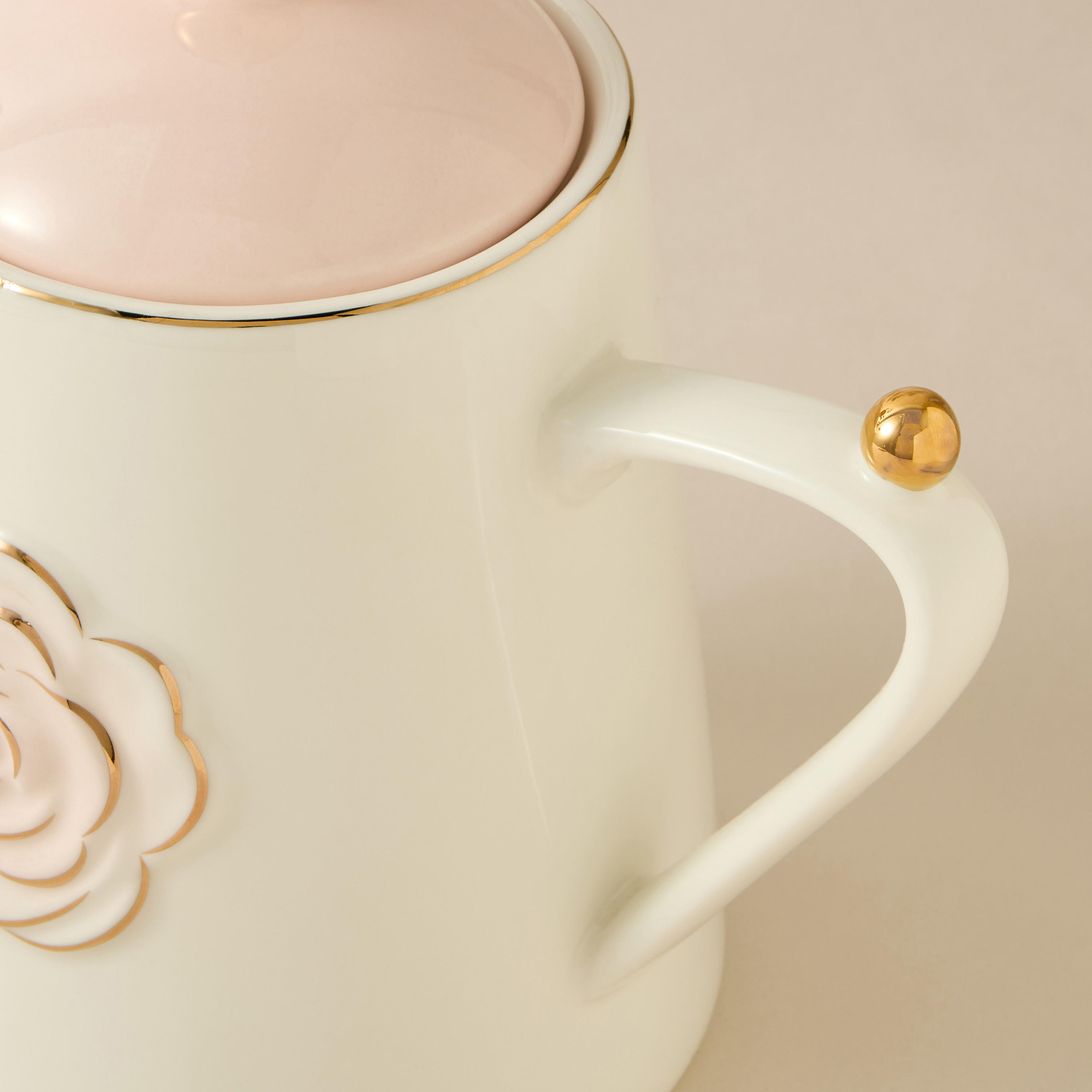 Rose Accent Porcelain Tea Pot - 1.2 L-household-dining-teaandcoffee-vacuumflaskscoffeeandteapots-image-4