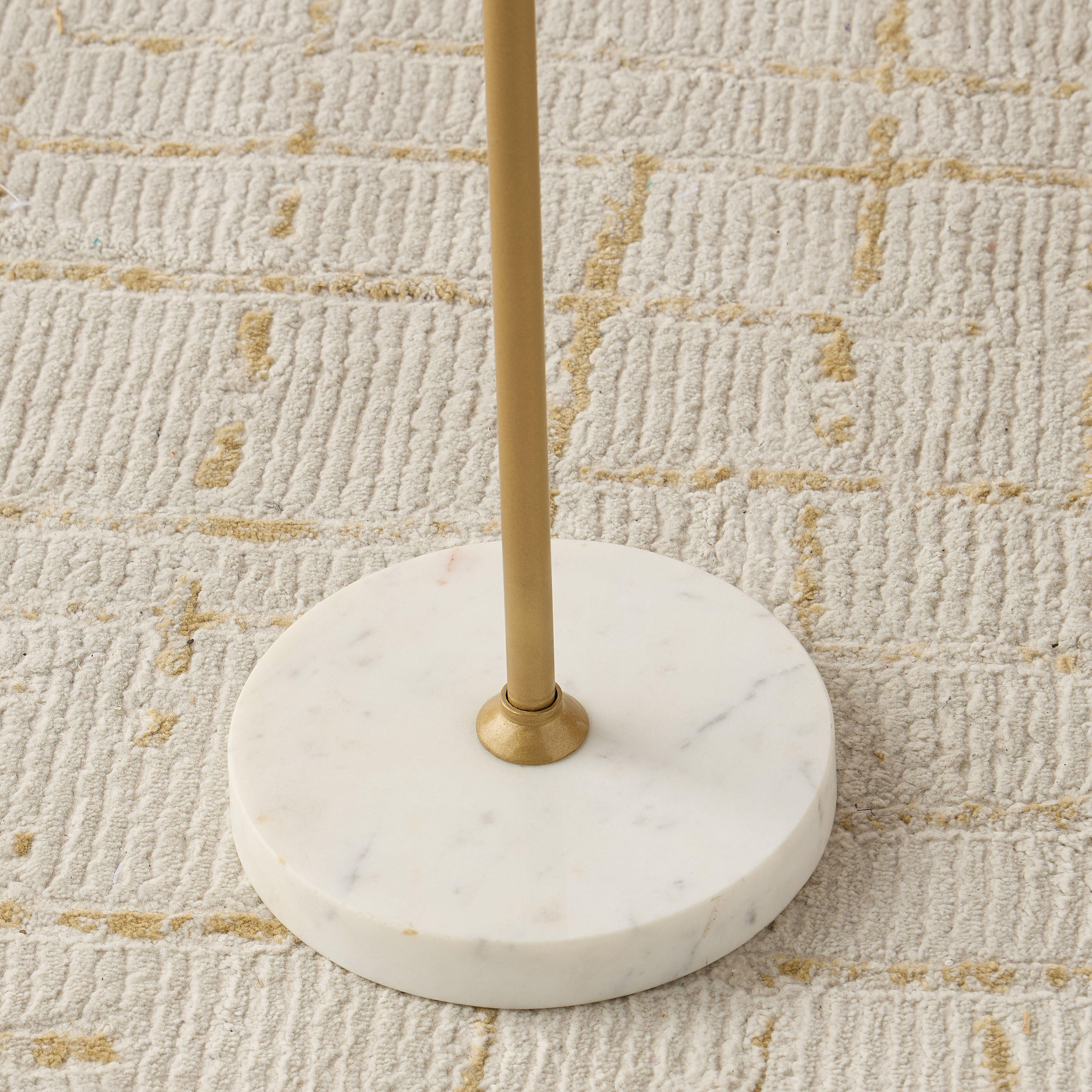 Scalloped Marble Top Side Table - 26x56 cms-furniture-livingroom-sideandendtables-image-4