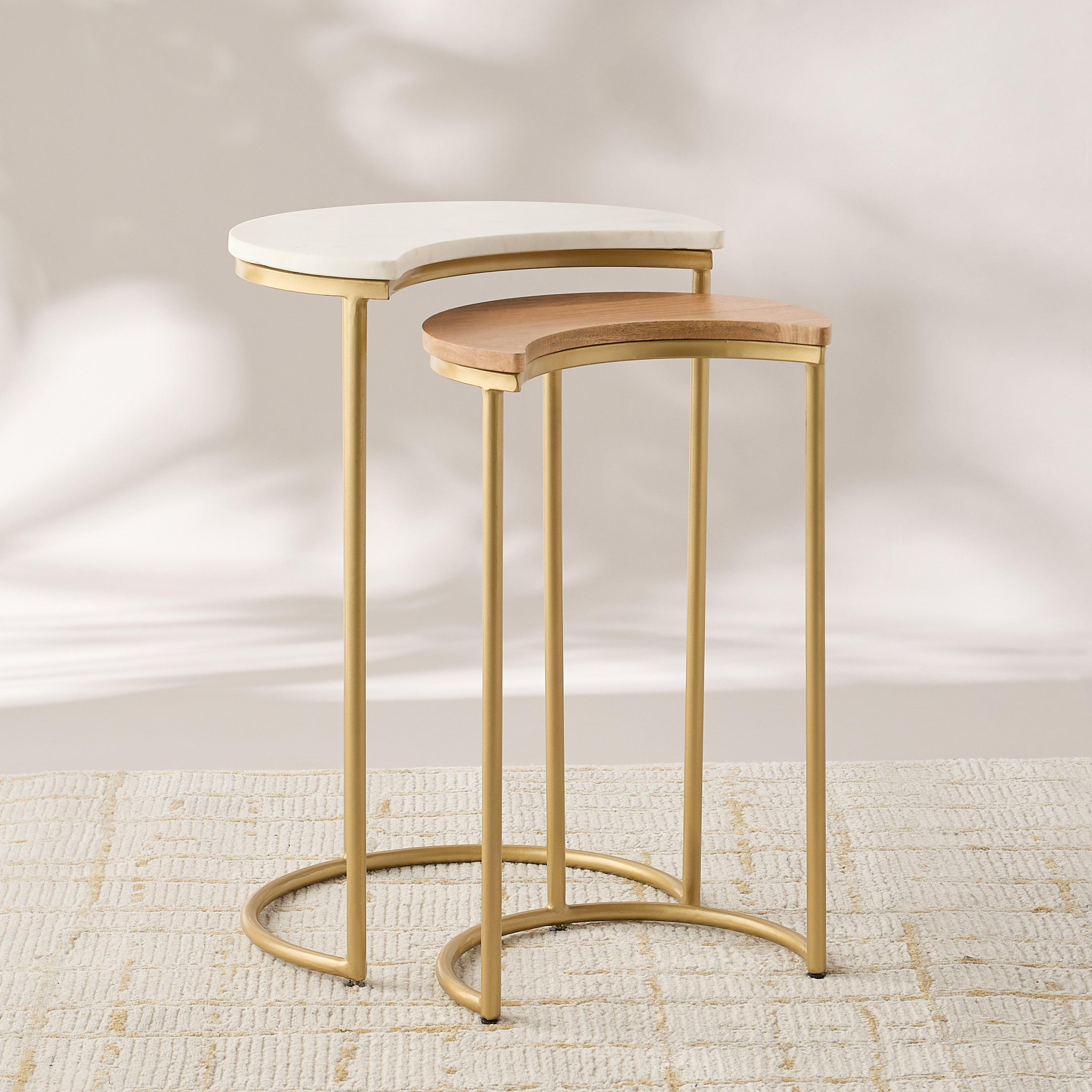 طاولات متداخلة بتصميم هلال - طقم من قطعتين-furniture-livingroom-sideandendtables-image-1