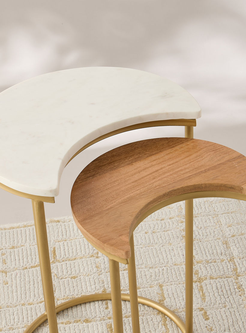 طاولات متداخلة بتصميم هلال - طقم من قطعتين-furniture-livingroom-sideandendtables-image-5