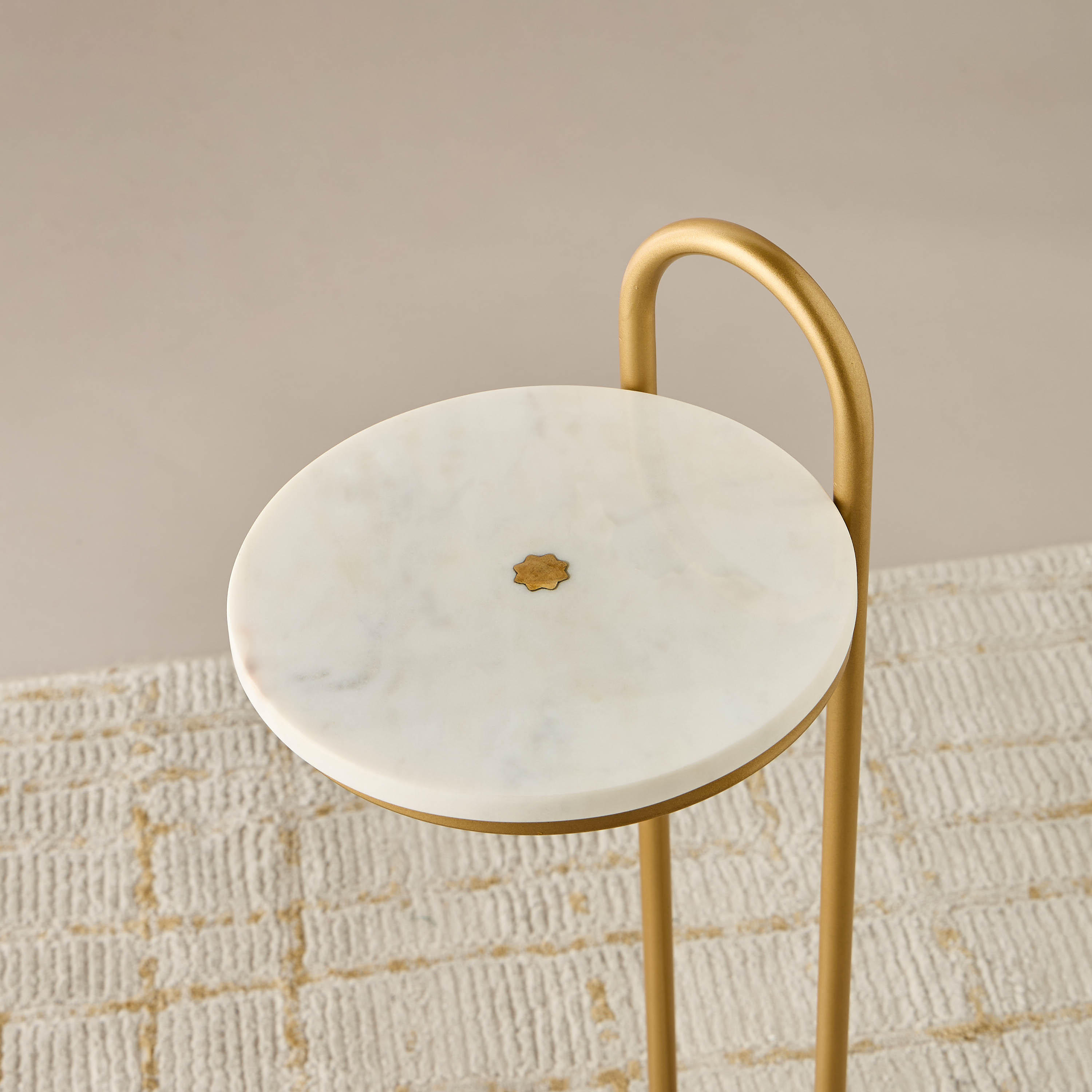 Marble Top 2-Tier Side Table - 68 cms-furniture-livingroom-sideandendtables-image-4