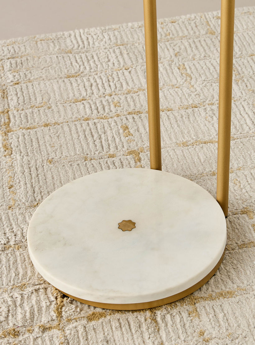 Marble Top 2-Tier Side Table - 68 cms-furniture-livingroom-sideandendtables-image-5