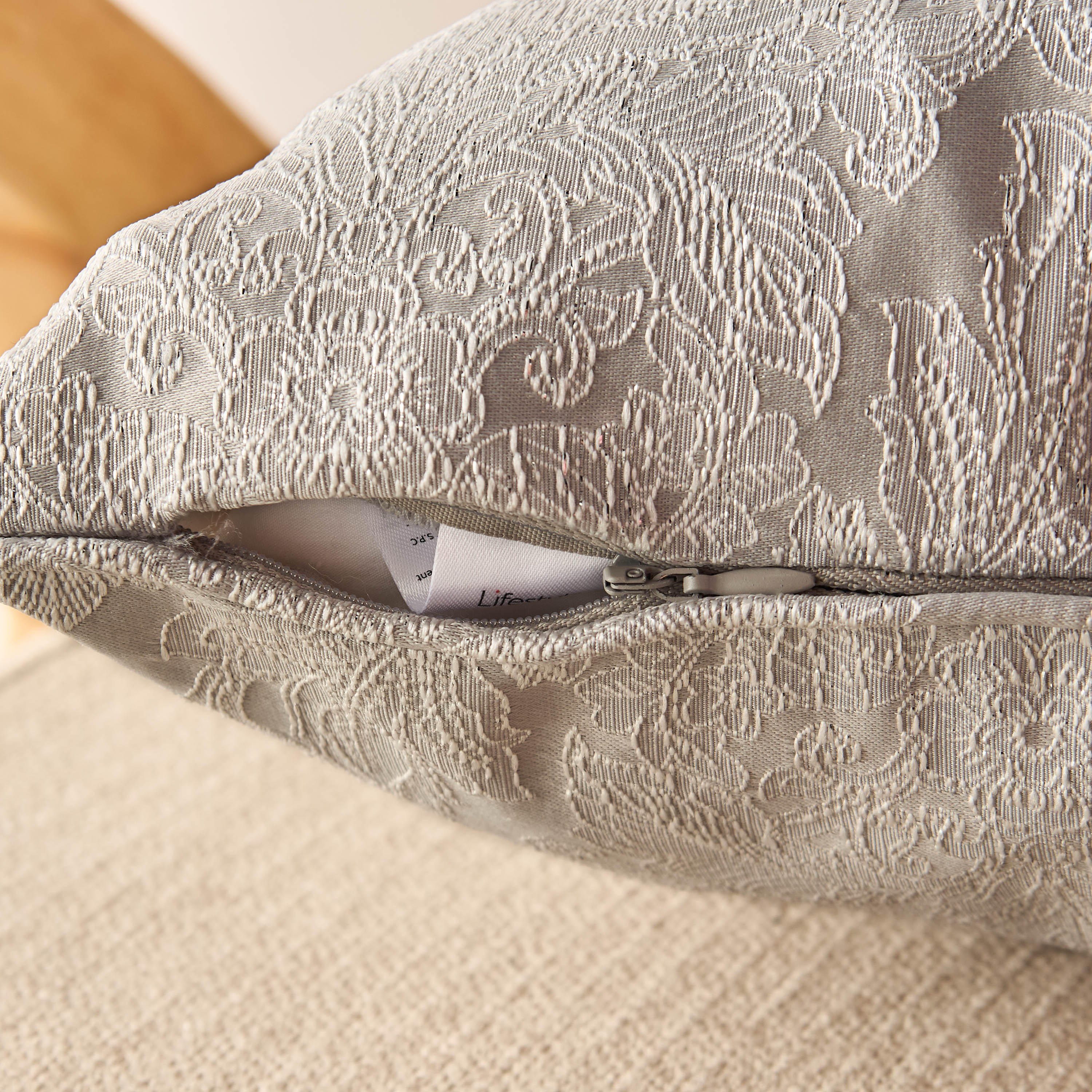 Alma Jacquard Cushion Cover - 45x45 cm-household-cushionsandthrows-cushioncovers-image-4