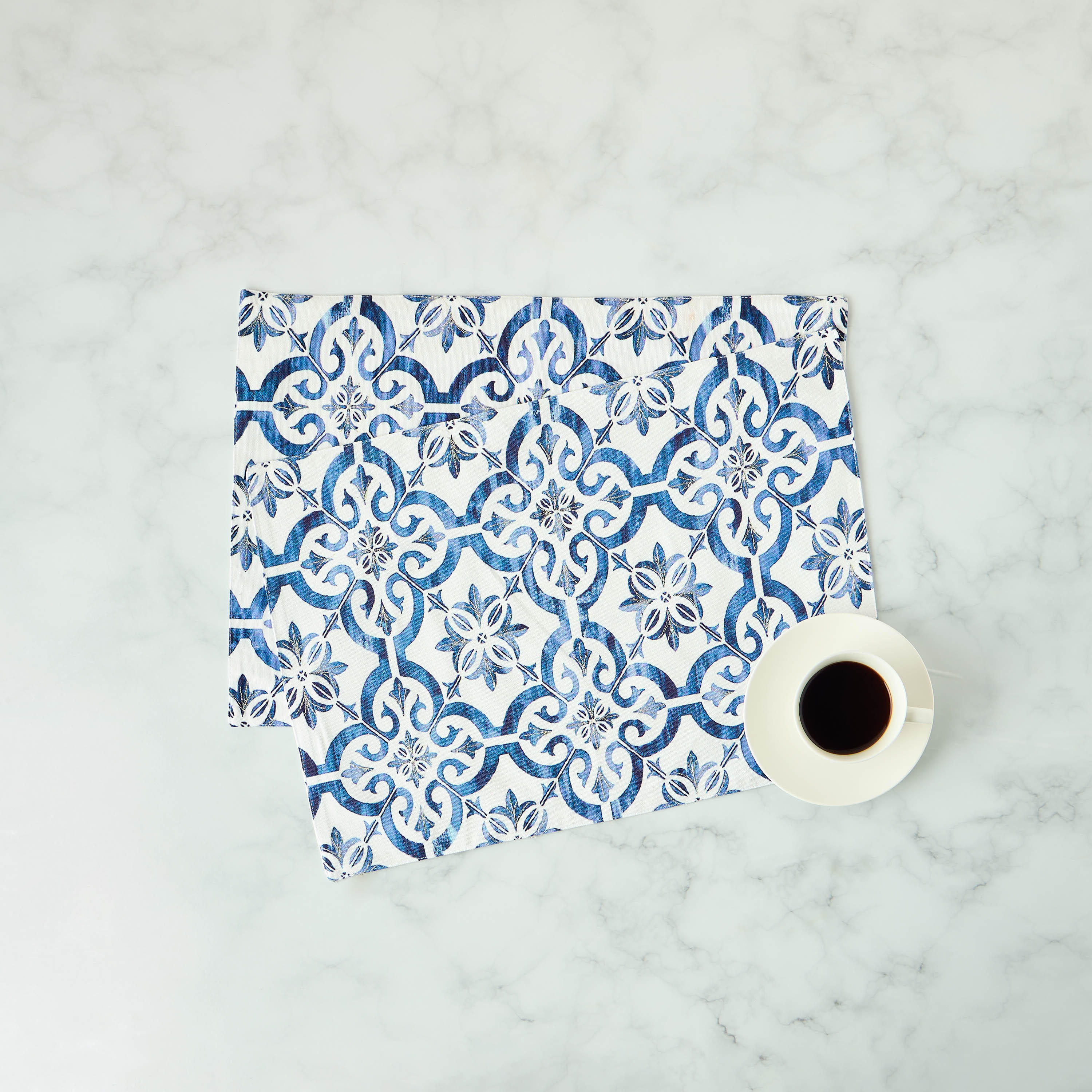 Printed 2-Piece Placemat Set - 30x45 cms-household-dining-tablelinen-placemats-image-1