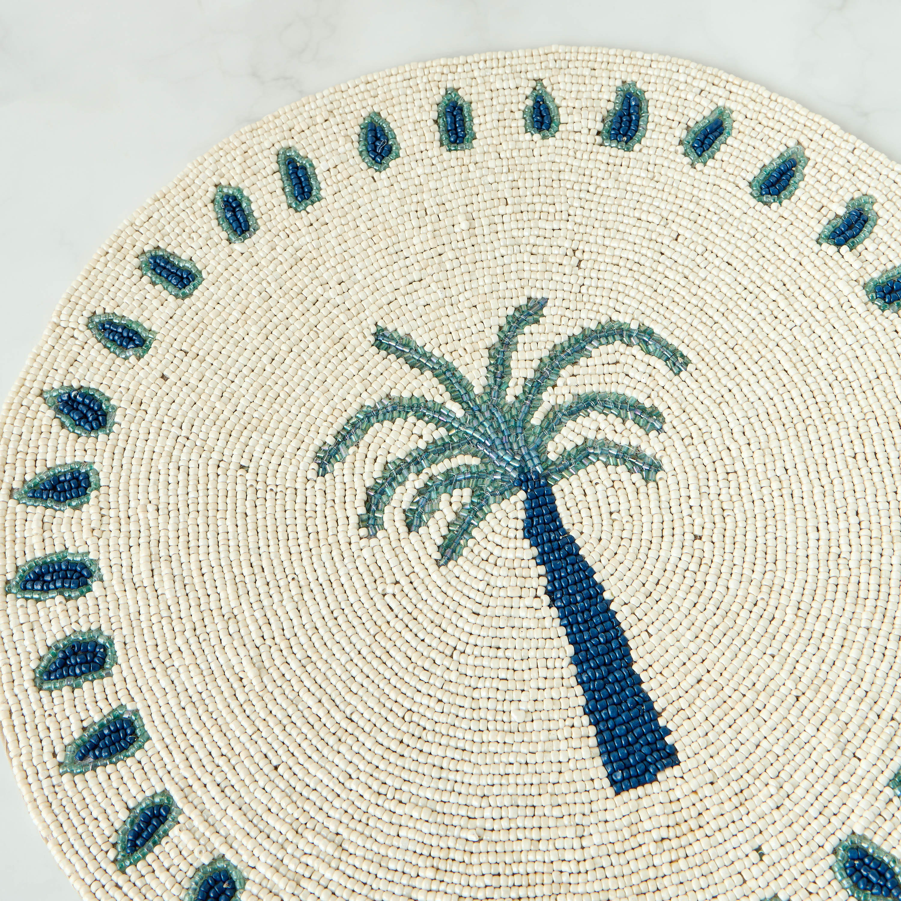 Palm Tree Beaded Placemat-household-dining-tablelinen-placemats-image-4