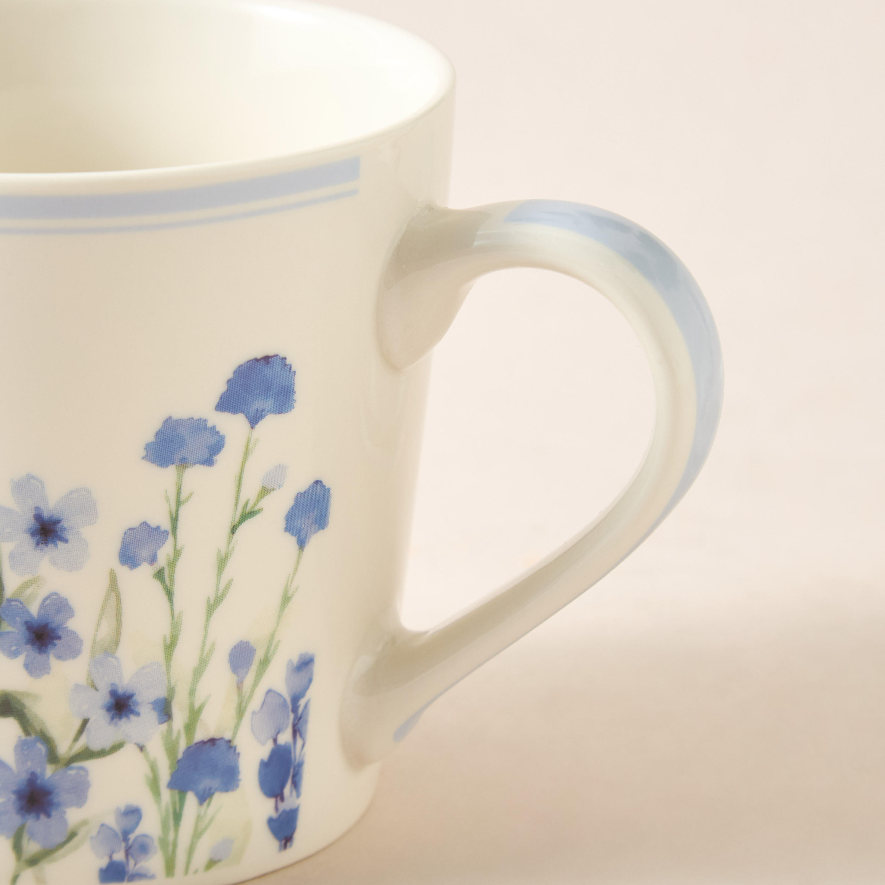 Florisse Floral Print Bone China Mug - 400 ml-household-dining-teaandcoffee-mugsandcups-image-2