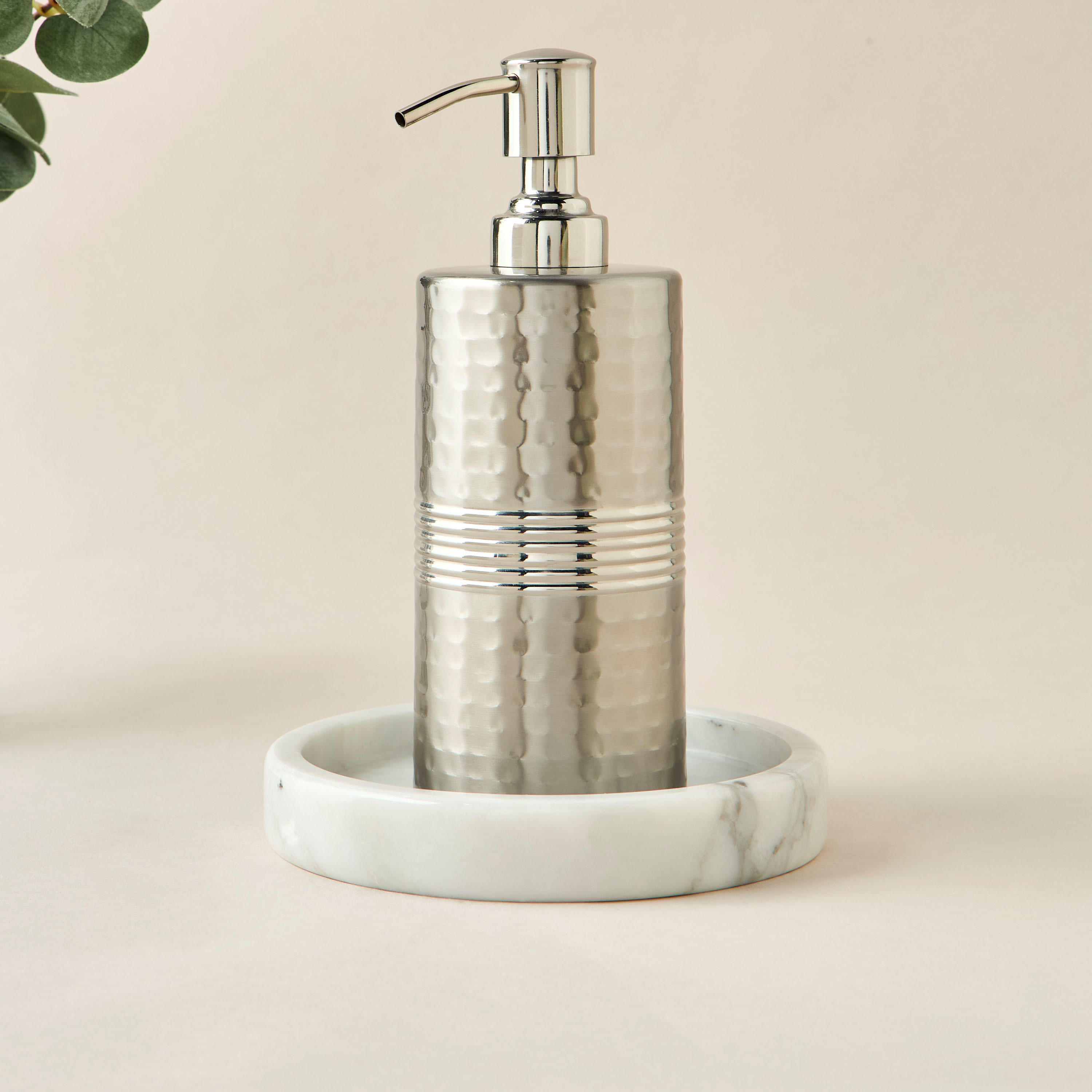 Metallic Hammered Lotion Dispenser-household-bathandlaundry-bathaccessories-soapdishesanddispensers-image-1