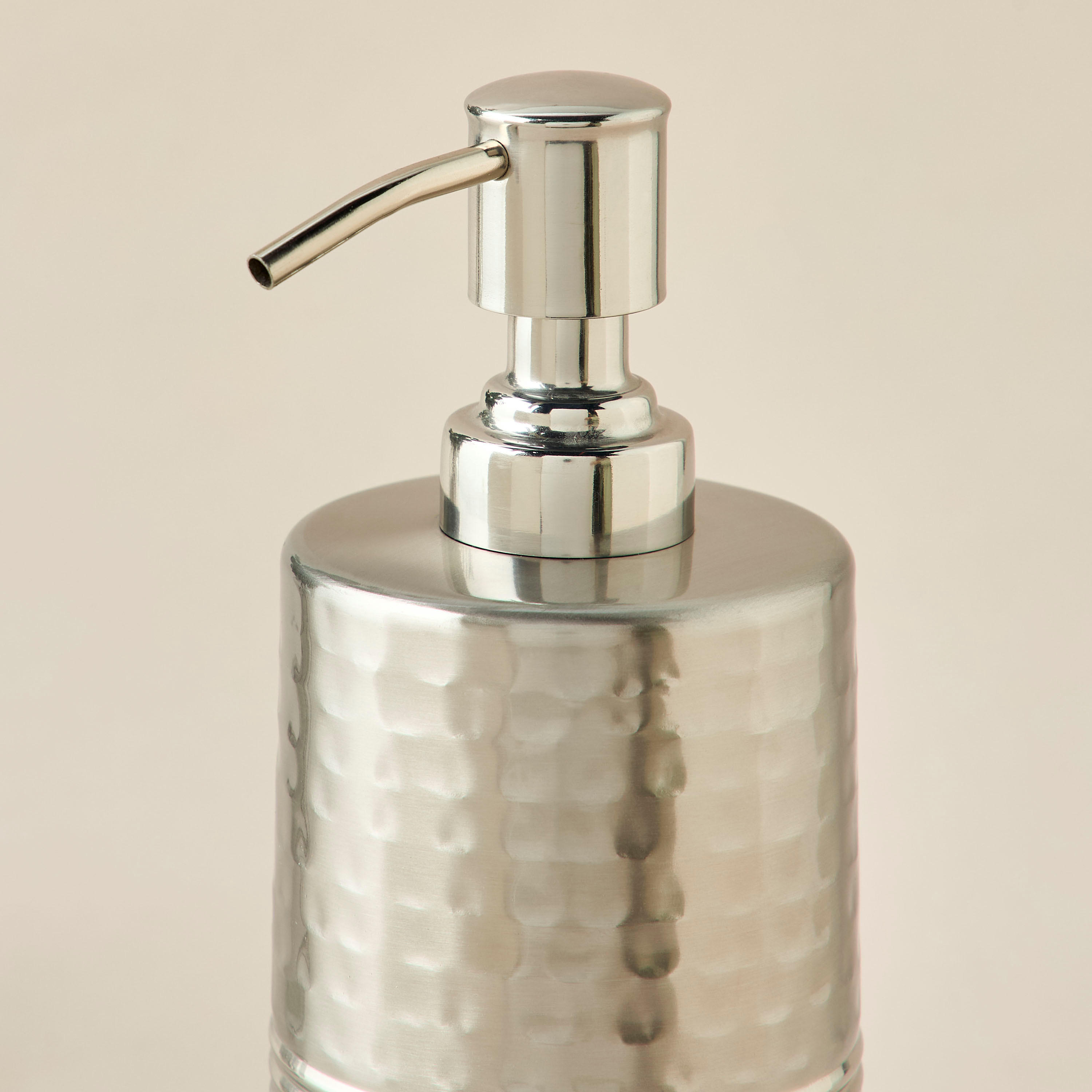 Metallic Hammered Lotion Dispenser-household-bathandlaundry-bathaccessories-soapdishesanddispensers-image-2