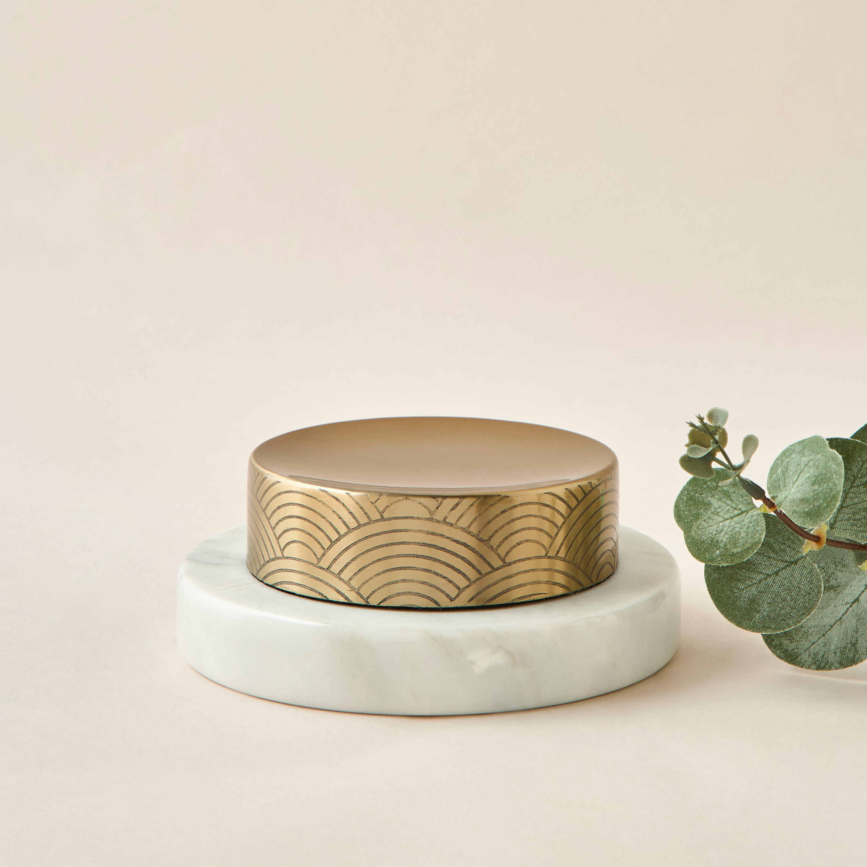 Metallic Etched Soap Dish-household-bathandlaundry-bathaccessories-soapdishesanddispensers-image-1