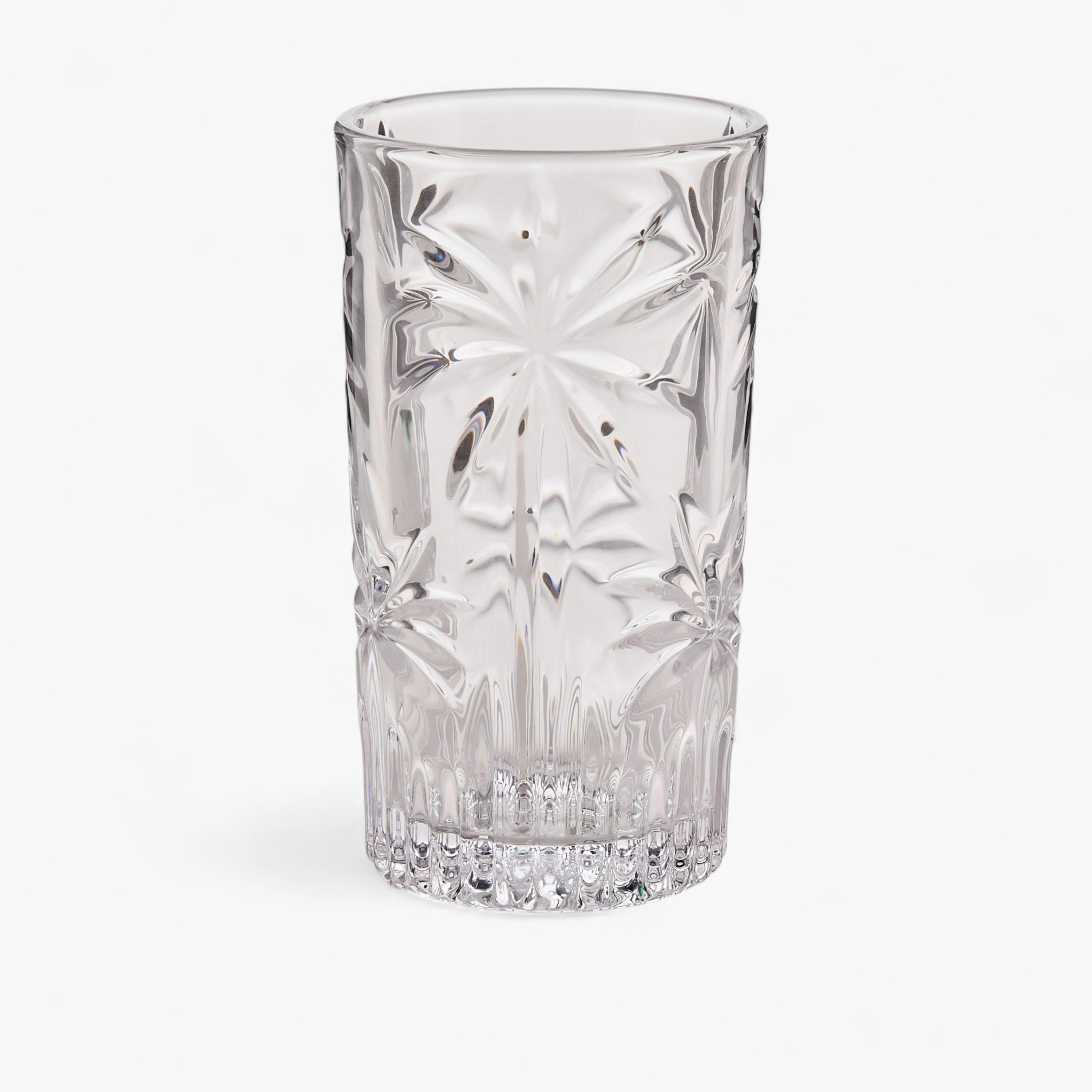 Palm Textured Highball Glass-household-dining-glassware-drinkingglasses-image-1