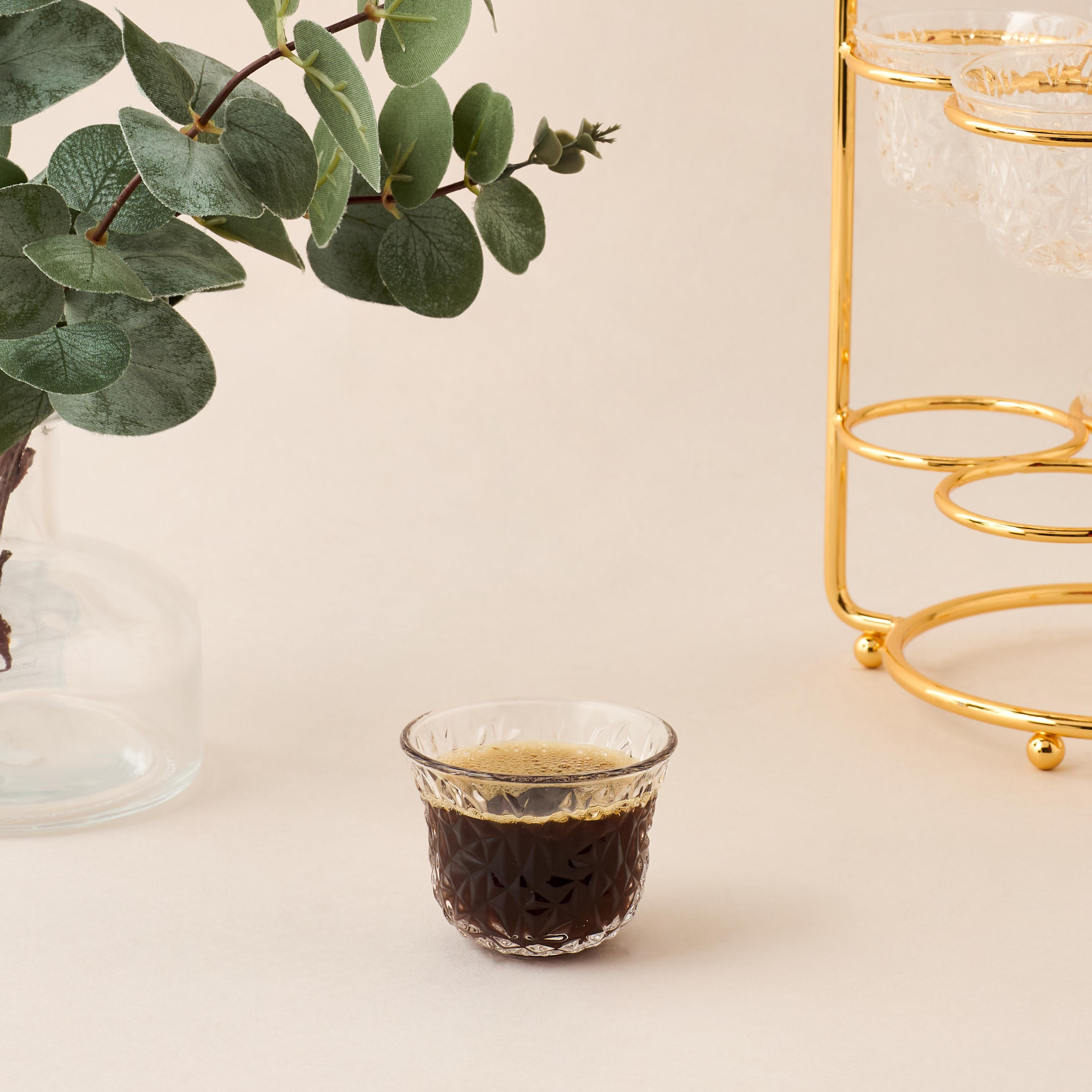 Crescent Accent 12-Piece Kahwa Cup and Stand Set-household-dining-teaandcoffee-teaandcoffeesets-image-2