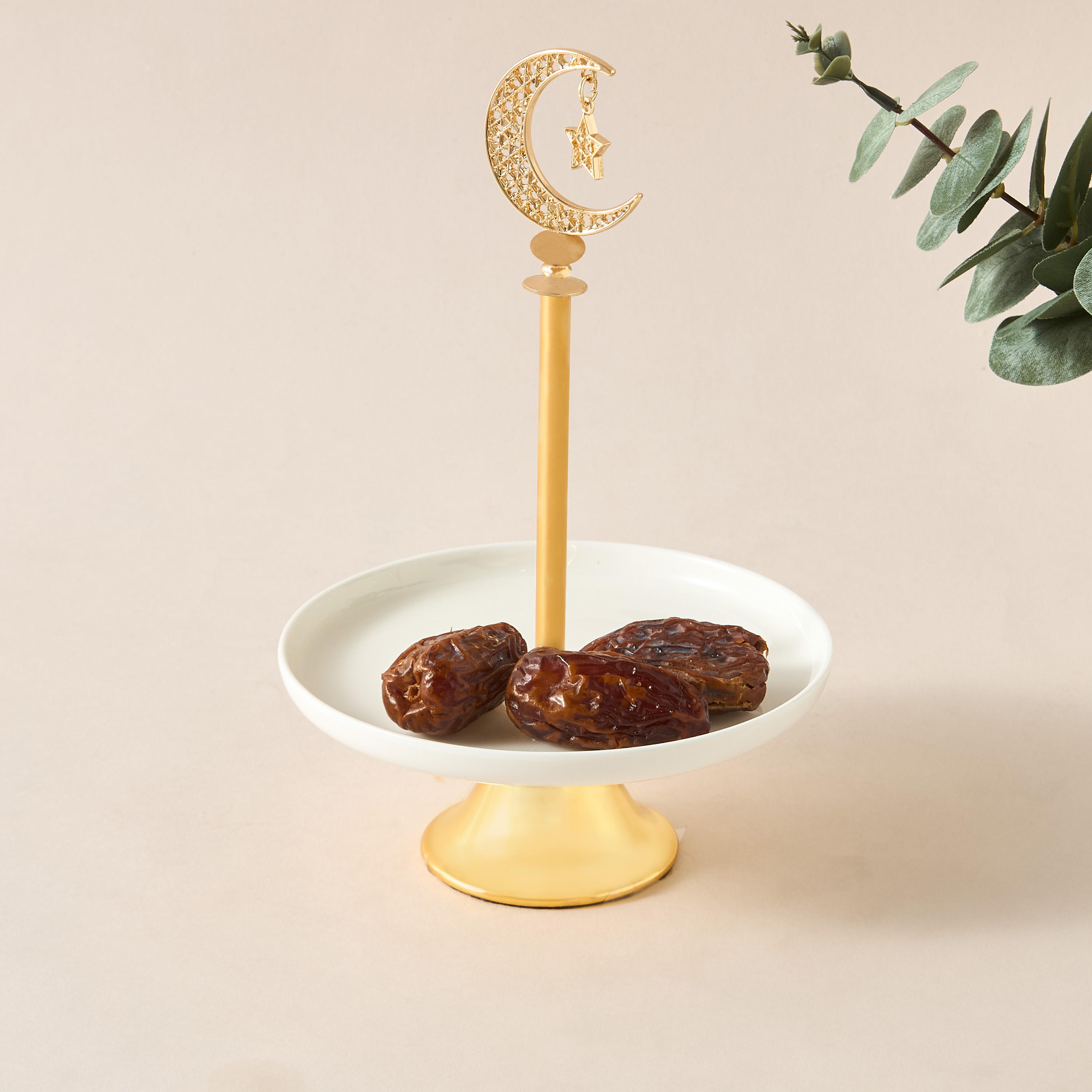 Crescent Moon Accent Cake Stand - 15x15x17 cms-household-dining-serveware-cakestands-image-4